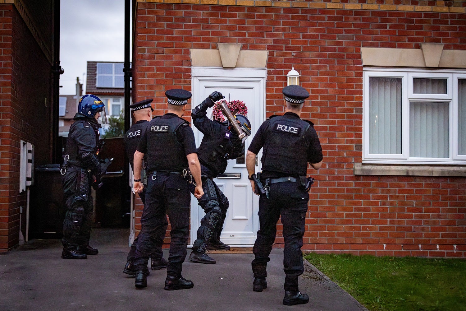 Merseyside Police raid a property in crackdown on County Lines drug dealing
