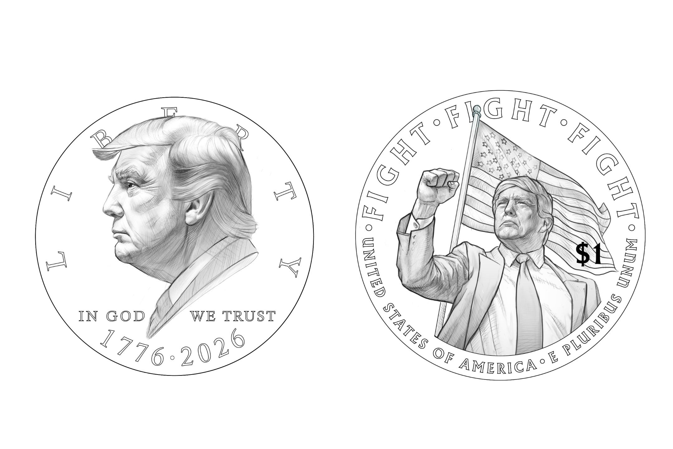 The Treasury Department is defending a proposed coin bearing President Donald Trump's image to celebrate America's 250th anniversary, despite a 1886 law that prohibits living presidents from appearing on currency.