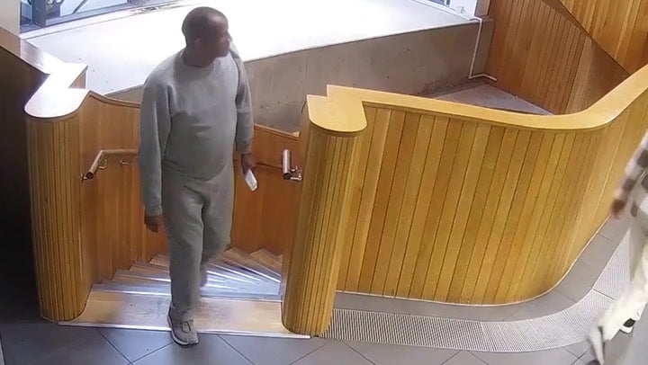 CCTV showed the missing sex offender Hadush Kebatu in a library on Friday evening