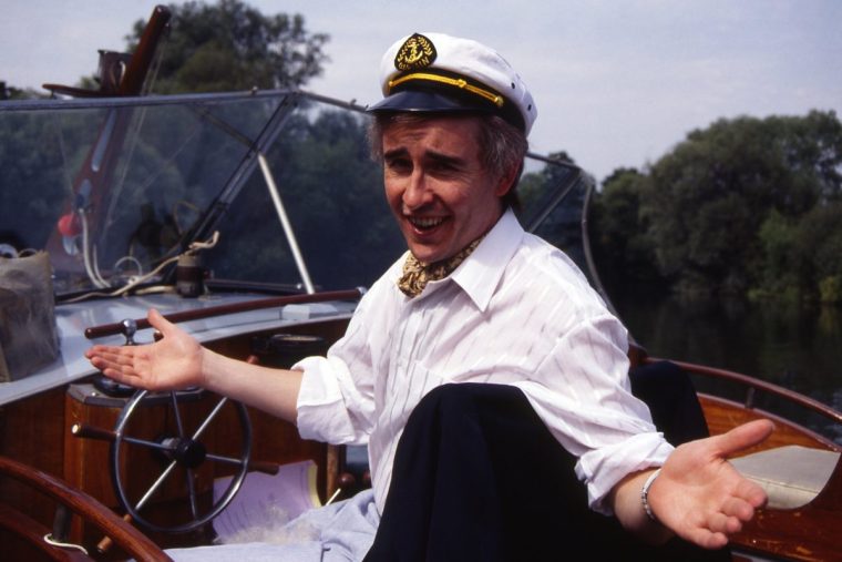 Steve Coogan as Radio Norwich DJ Alan Partridge in the BBC series I'm Alan Partridge (1997). Series 1, Episode 3, Watership Partridge