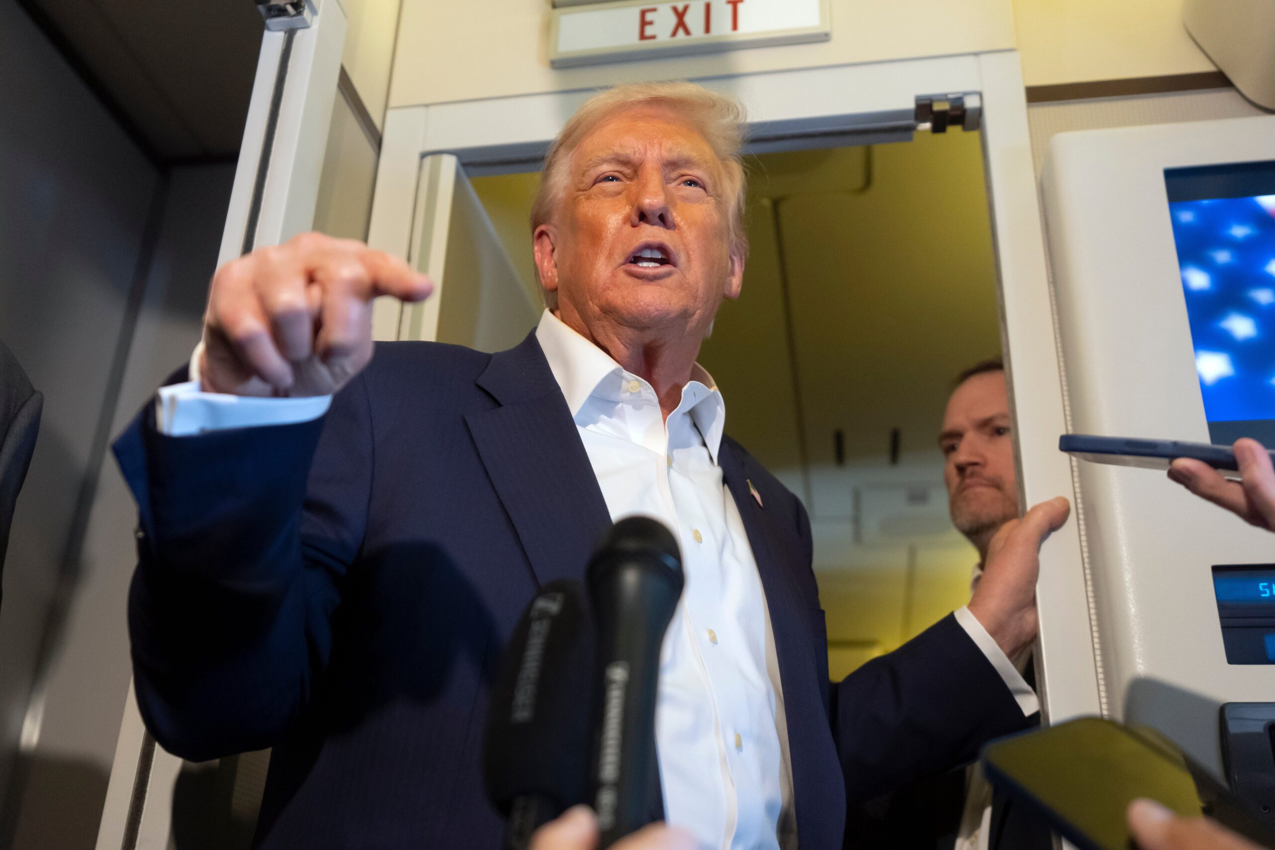 President Donald Trump didn’t rule out running for a third term, saying he ‘would love to do it,’ despite the Constitution limiting presidents to two terms