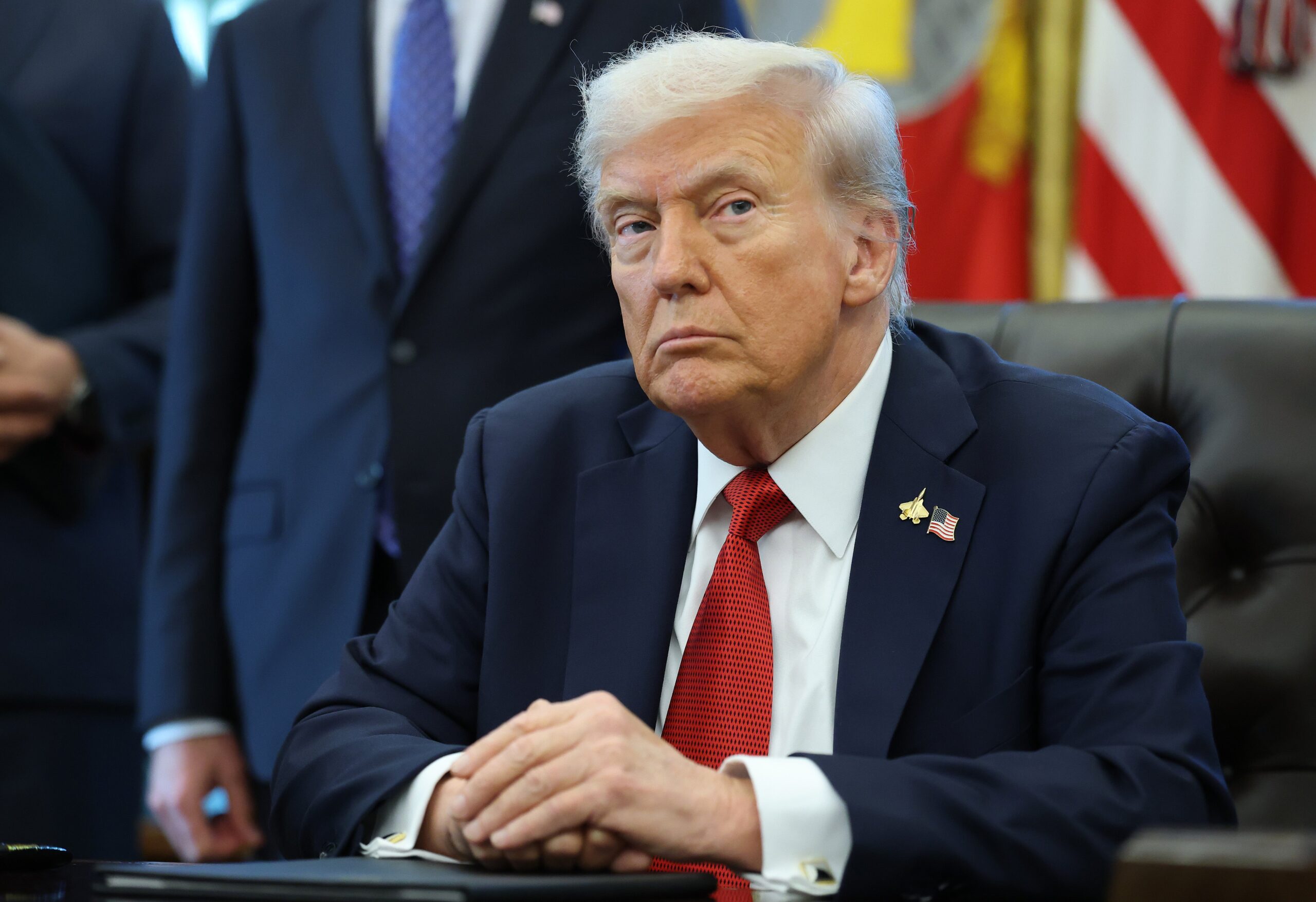 President Donald Trump talked about potential pardons for Diddy and Jeffrey Epstein sex-trafficking accomplice Ghislaine Maxwell on Monday.