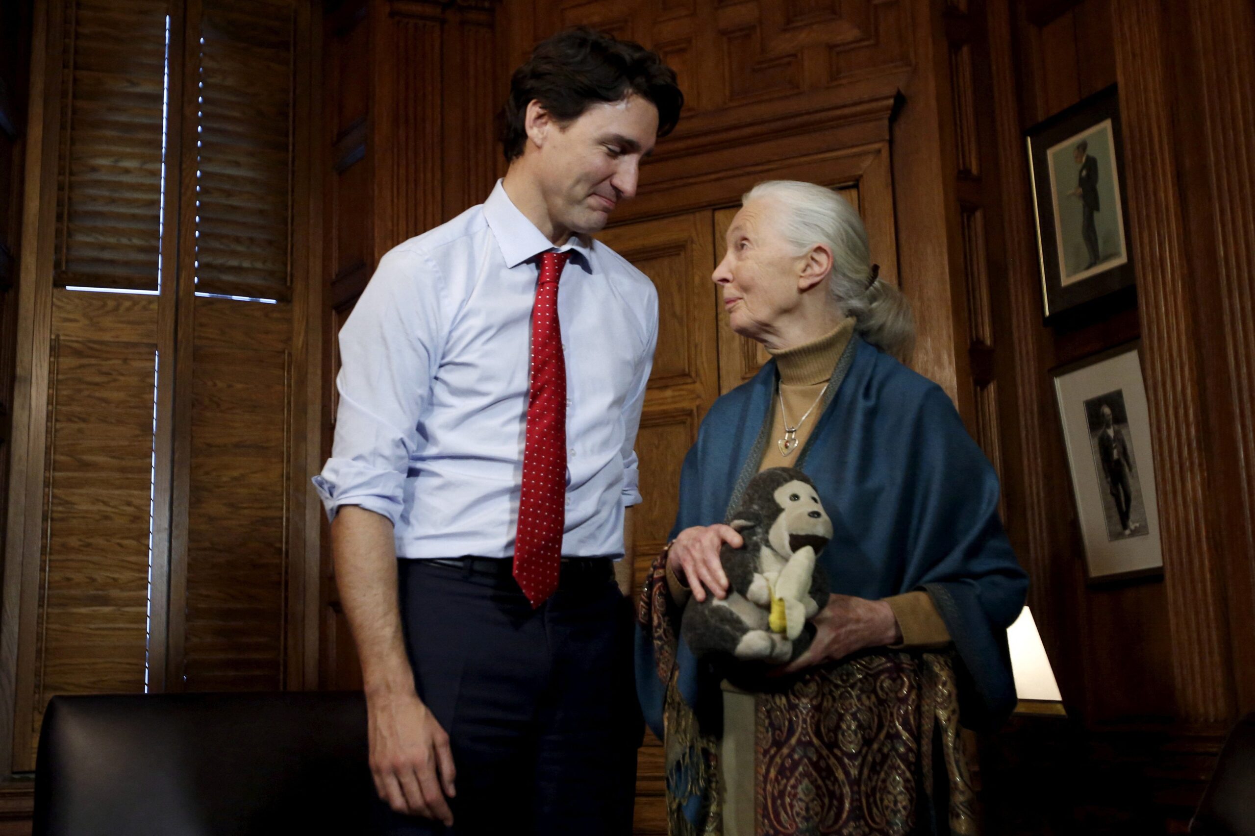 Canadian prime minister Justin Trudeau said he was ‘heartbroken’ to hear of Dame Jane Goodall’s death