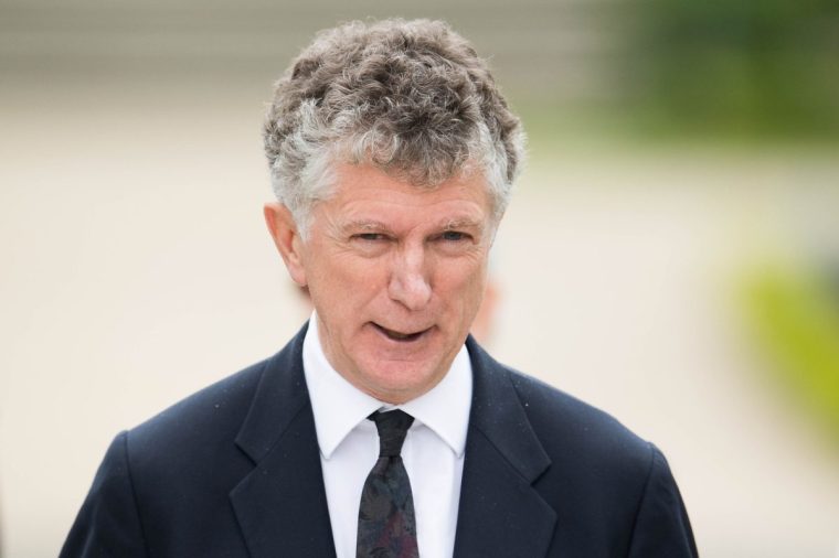 CAMBO-LES-BAINS, FRANCE - MAY 04: Jonathan Powell, former Downing Street Chief of Staff and chief British negotiator on Northern Ireland reads a statement during the International event to advance in the resolution of the conflict in the Basque Country organized by the International Contact Group on May 4, 2018 in Cambo-les-Bains, France. The summit aims to certify the definitive end of the terrorist group ETA as an organization. ETA released on May 3 a final declaration read by a historic leader Jose Antonio Urritikoetxea 'Josu Ternera'. ETA announced a permanent ceasefire in 2011. Created in 1959 at the height of the Spanish dictatorship of Francisco Franco, The Basque terrorist group was blamed for killing more than 800 people during its violence campaign for the independence of the Basque Country. (Photo by David Ramos/Getty Images)