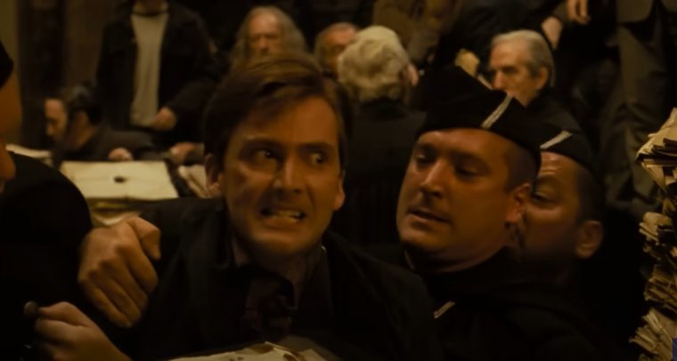 Harry Potter And The Goblet Of Fire David Tennant as Barty Crouch Jr., one of Voldemort?s devoted followers. ? Warner Bros Karkaroff exposes Barty Crouch Jr. | Full Scene | Harry Potter and the Goblet of Fire https://www.youtube.com/watch?v=znmw_lOWnaA