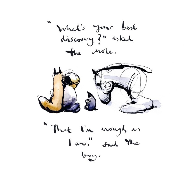 Illustration from The Boy, the Mole, the Fox and the Horse by Charlie Mackesy Provided by CDowling@penguinrandomhouse.co.uk
