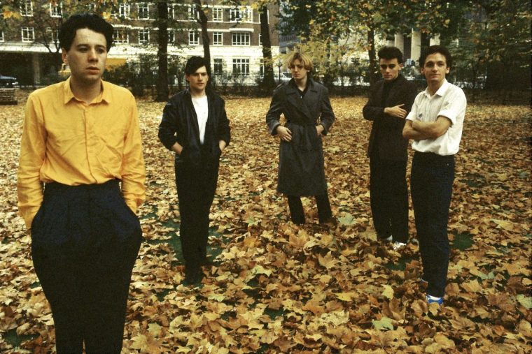 Simple Minds in the 80s, left to right: Jim Kerr, Charlie Burchill, Derek Forbes, Mick Macneil, Brian McGee (Photo: Virginia Turbett/ Redferns)