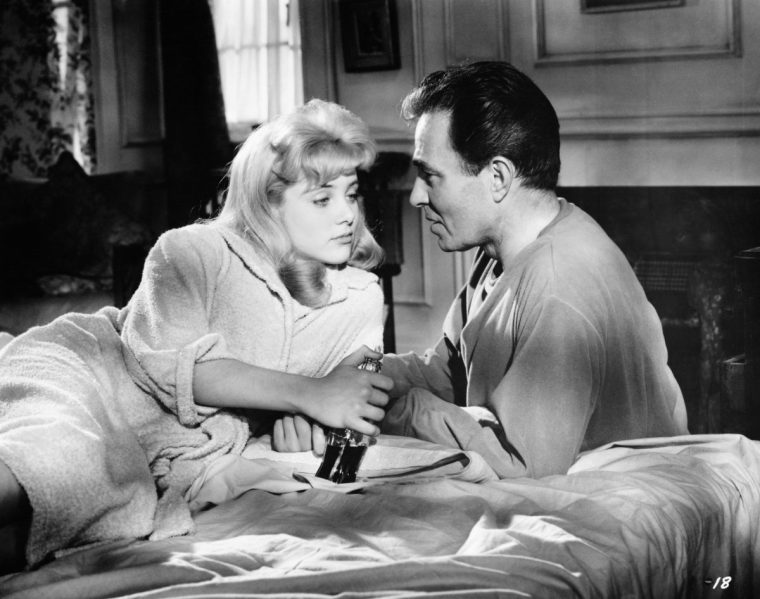 LOLITA (SUE LYON) AND HUMBERT (JAMES MASON) IN A SCENE FROM THE FILM LOLITA. DIRECTED BY STANLEY KUBRICK. MOVIE STILL, MGM 1962. (Photo by ?????? John Springer Collection/CORBIS/Corbis via Getty Images)