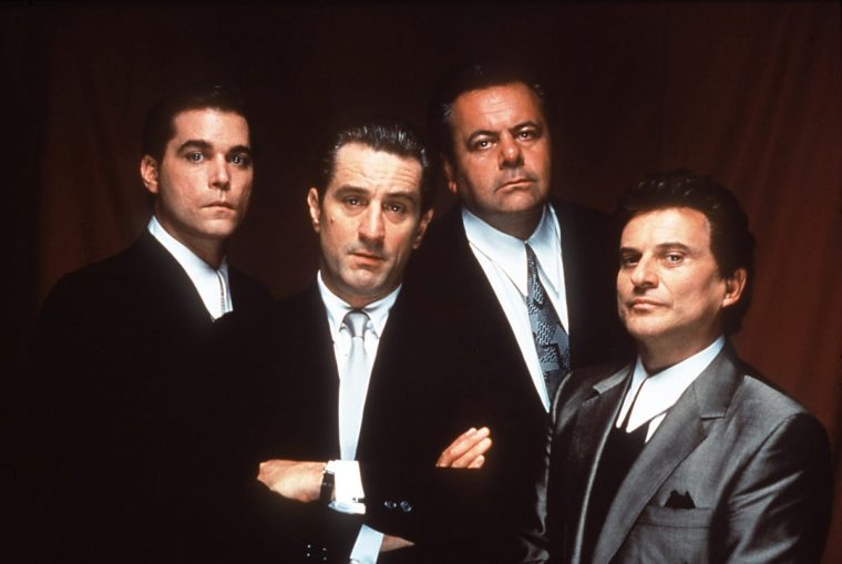Goodfellas Ray Liotta, Robert De Niro, Paul Sorvino and Joe Pesci ??Warner Bros For Sky Cinema pubicity only
