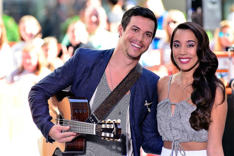 NEW YORK, NY - JUNE 23: Alex Kinsey and Sierra Deaton of Alex & Sierra attend NBC's TODAY Show on June 23, 2014 in New York, New York. (Photo by Chance Yeh/FilmMagic)