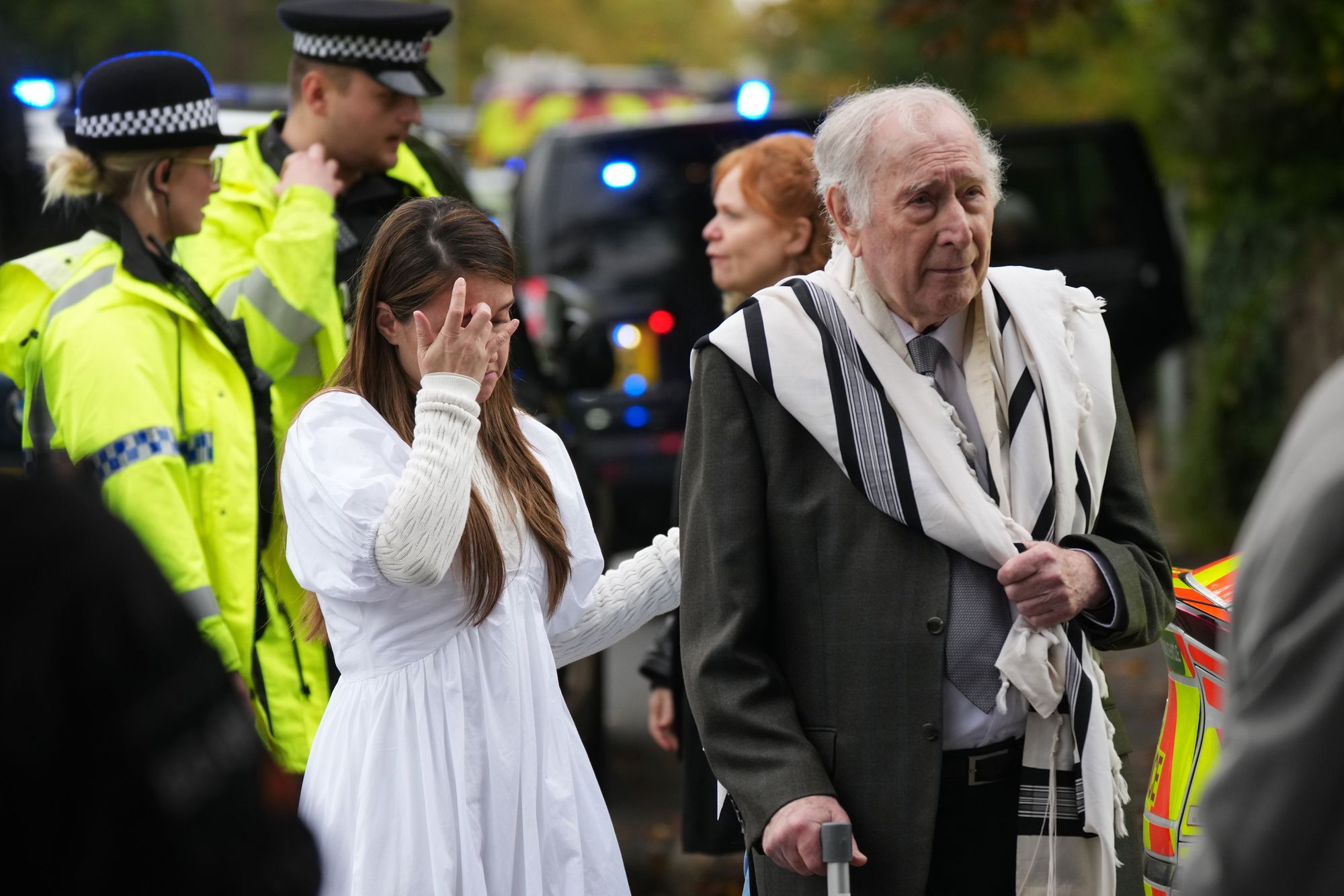 The Heaton Park Hebrew Congregation Synagogue in Manchester was filled with Jewish families celebrating Yom Kippur
