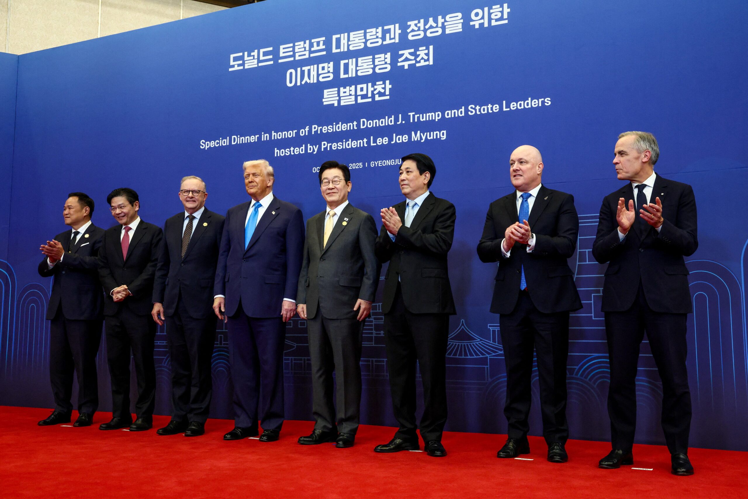 Mark Carney and Trump have been seen sharing a stage together