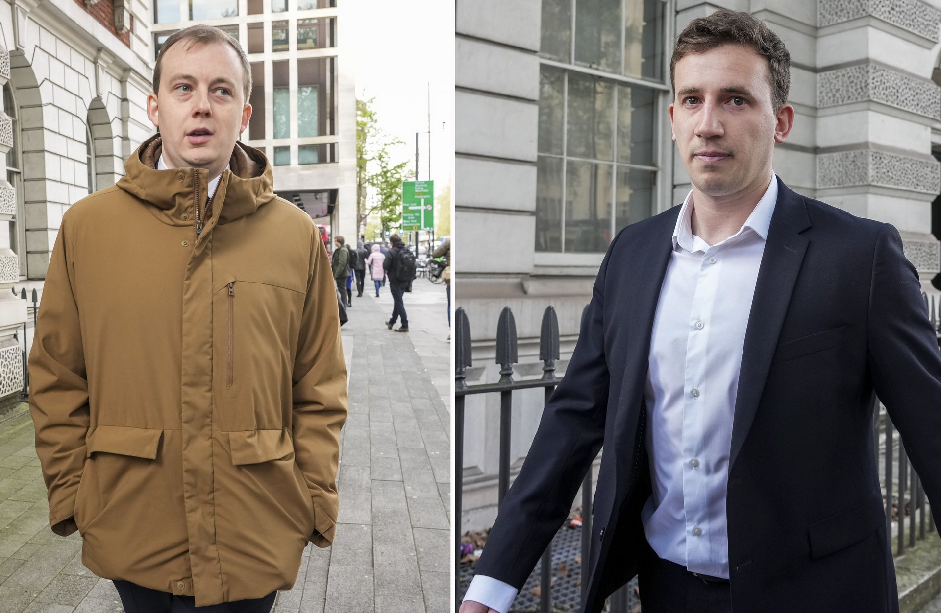 Christopher Berry (left) and former parliamentary researcher Christopher Cash deny wrongdoing (Jeff Moore/PA)