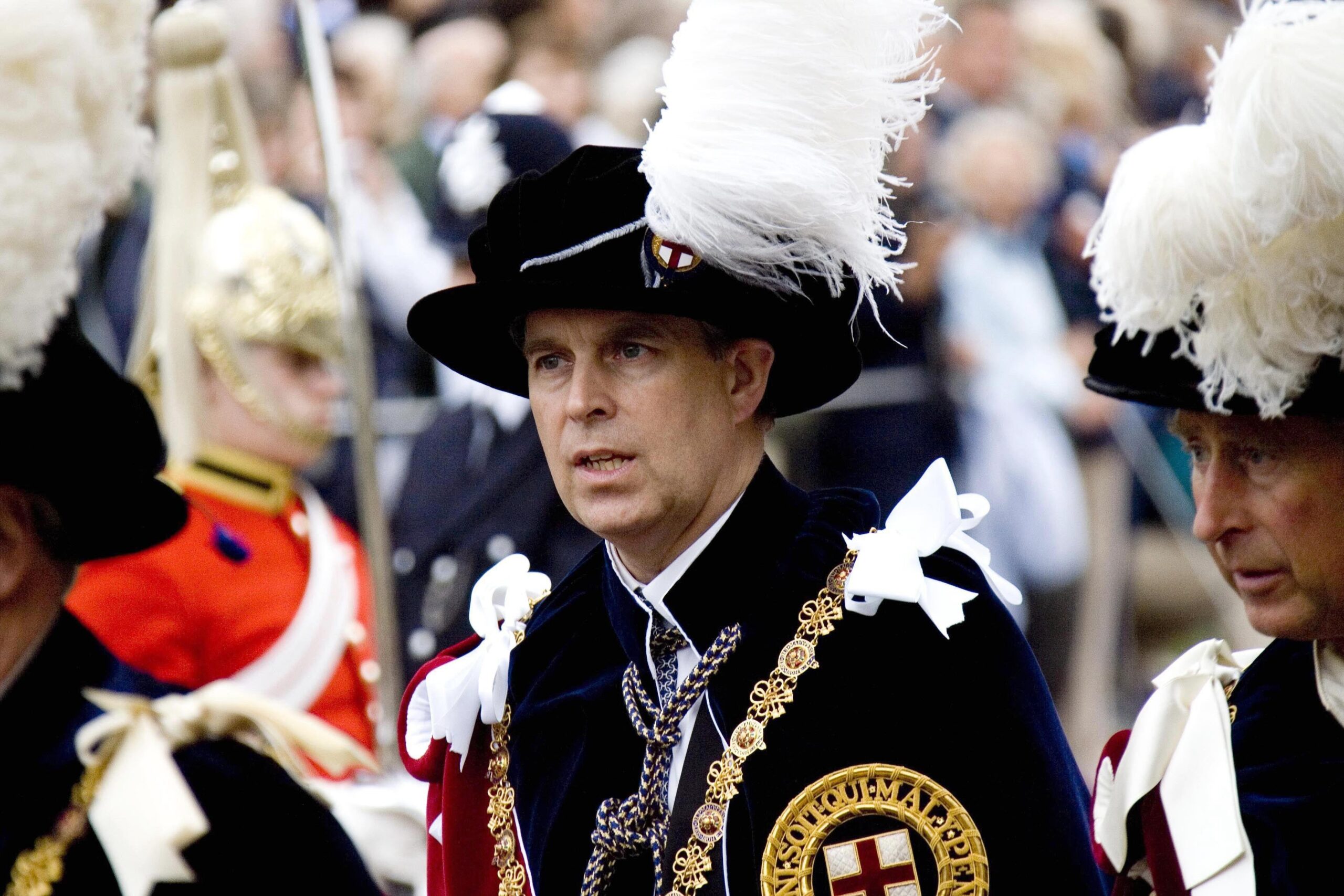 Andrew will no longer be a Knight of the Order of the Garter and will not take part in its procession and private service
