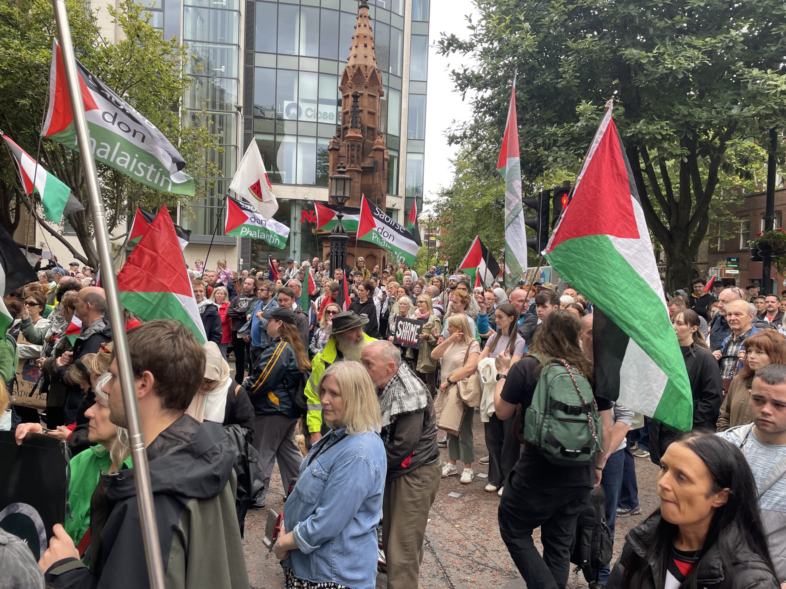 Palestine protests have been scheduled for Tuesday afternoon (Grainne Ni Aodha/PA)