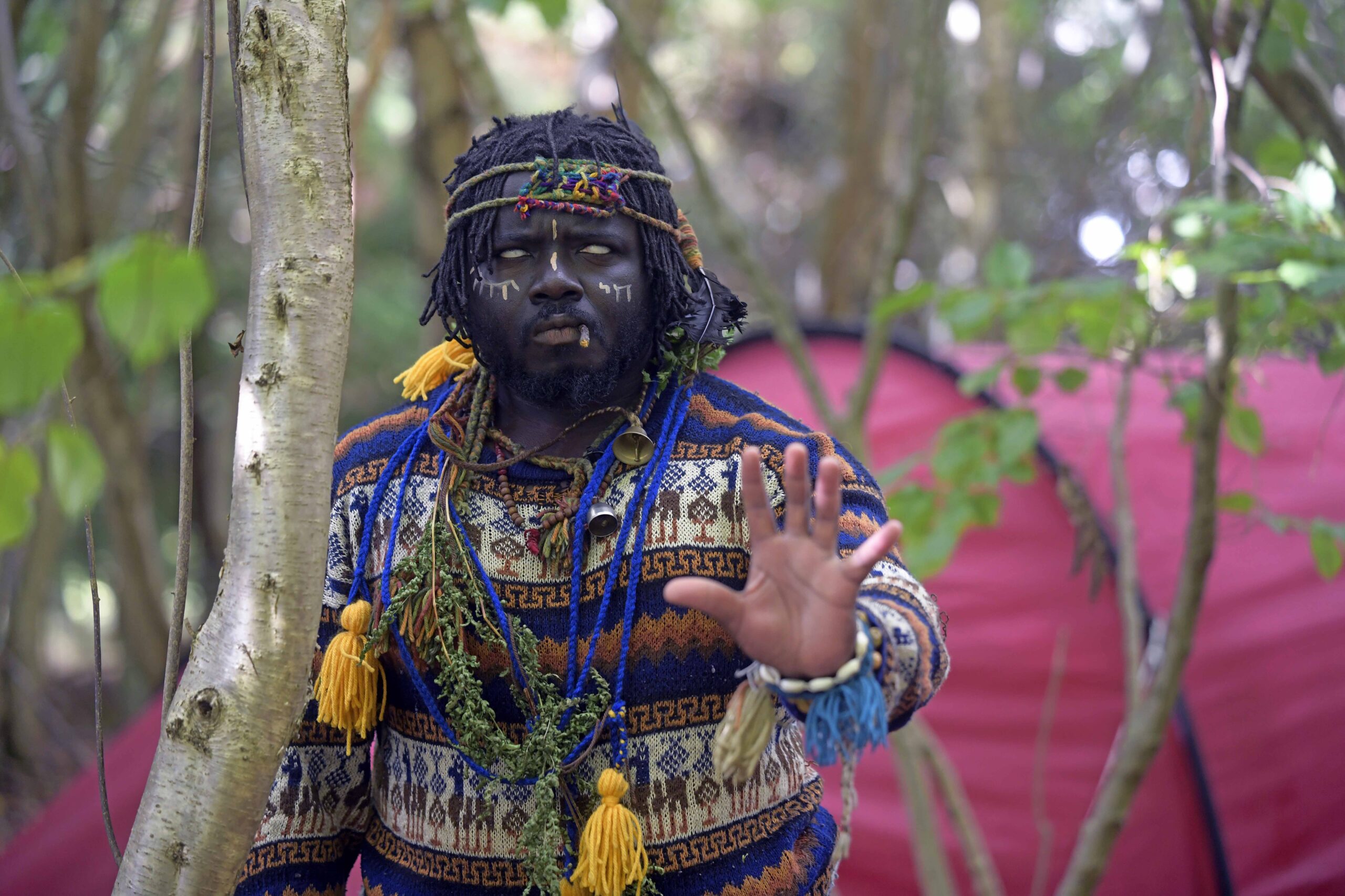 Kofi Offeh is the leader of the self-style tribe (Mike Boyd/PA)