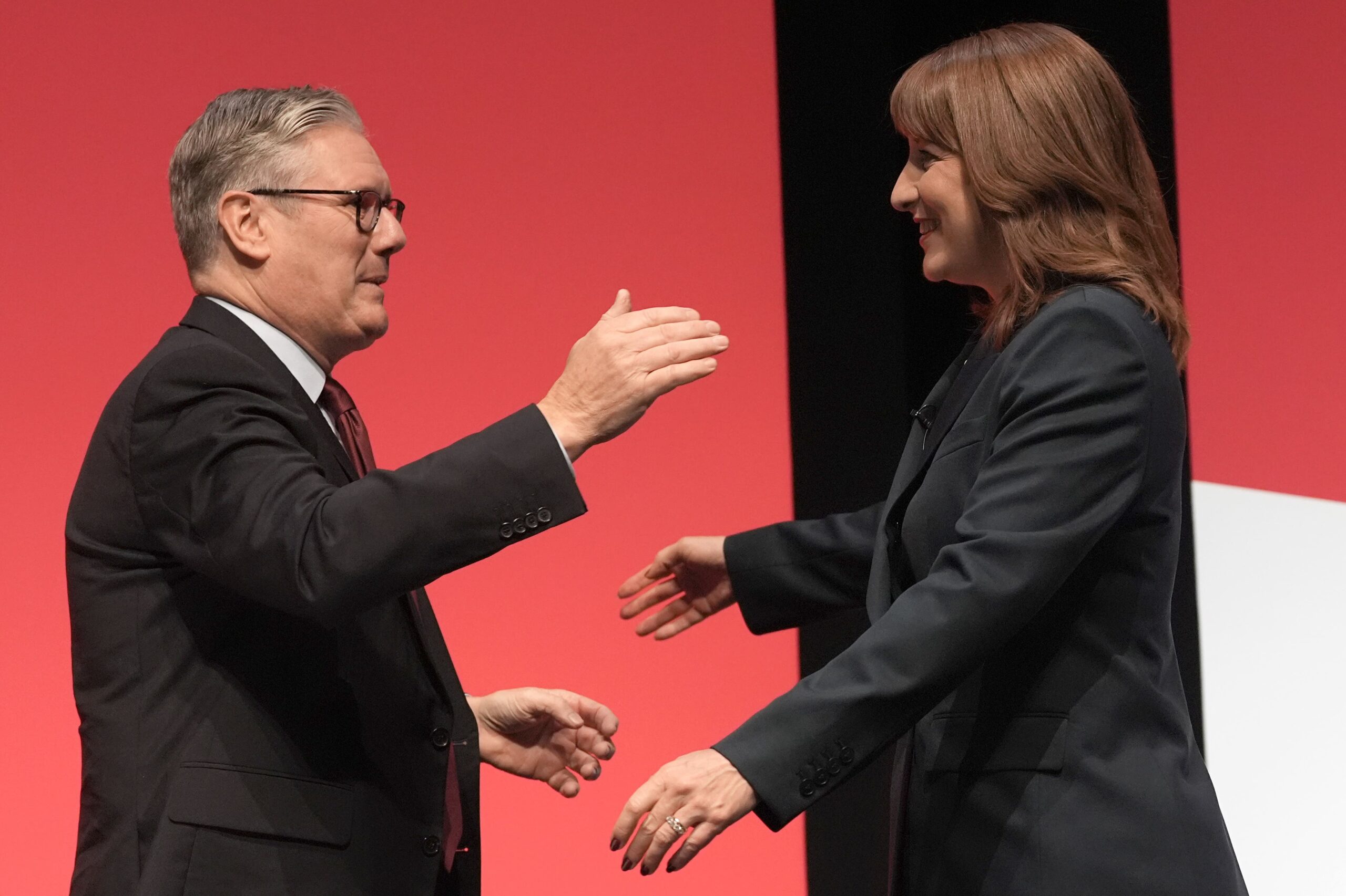 Rachel Reeves with Sir Keir Starmer at the Labour party conference (Stefan Rousseau/PA)