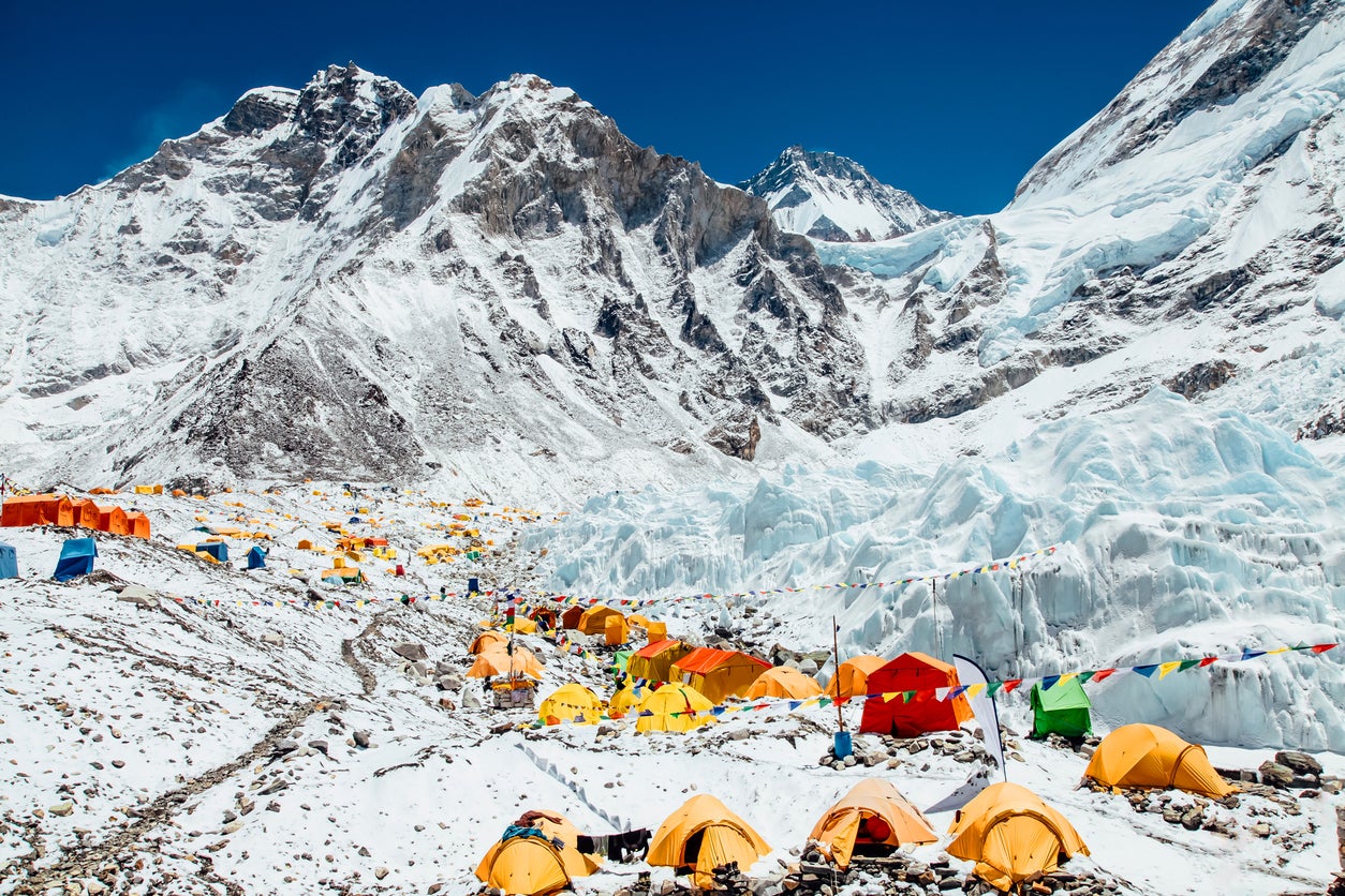 Rescue teams received a call for help saying that tents had collapsed due to heavy snow