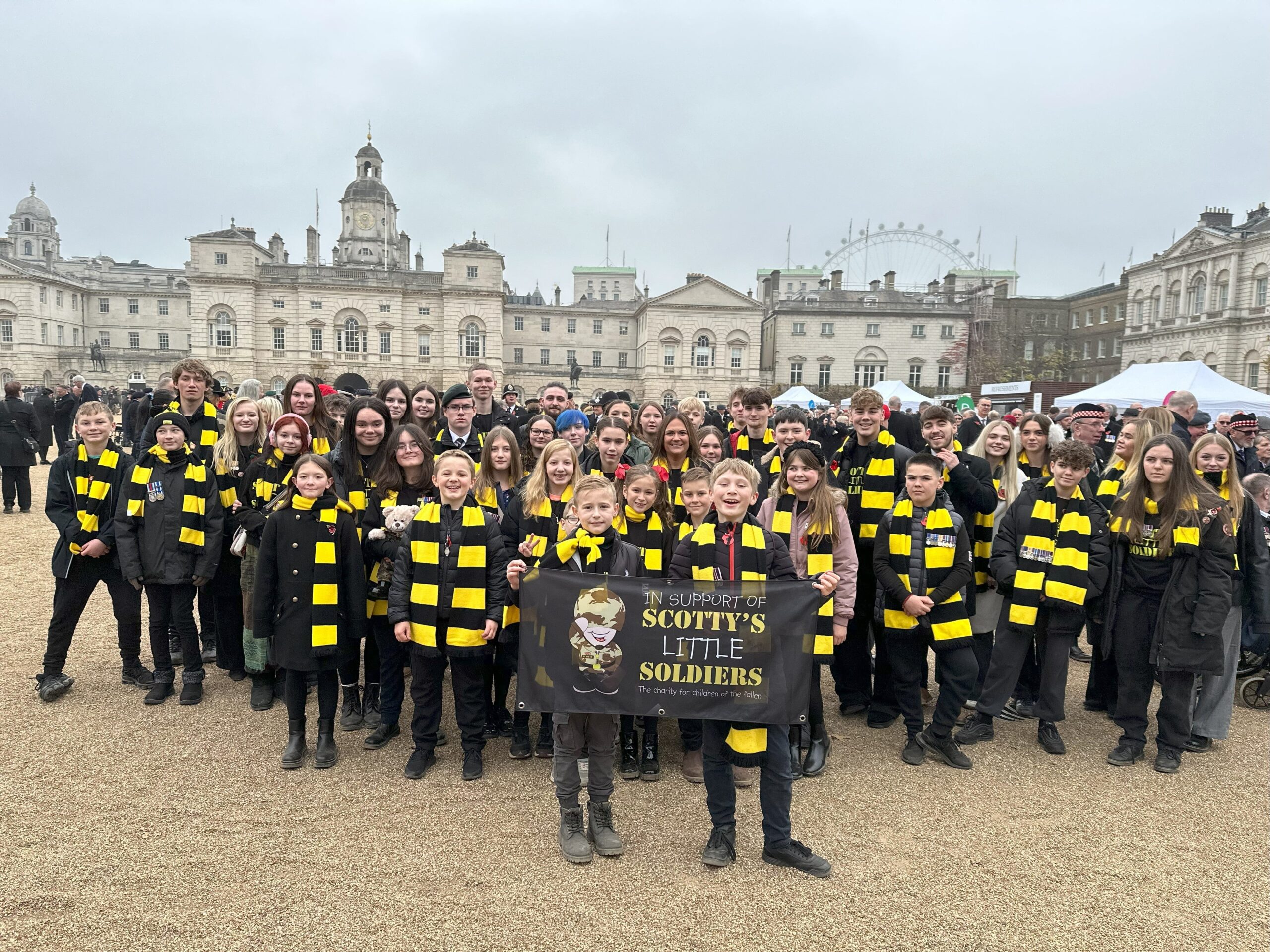 Scotty’s Little Soldiers members during Remembrance events in 2024 (Scotty’s Little Soldiers/PA)