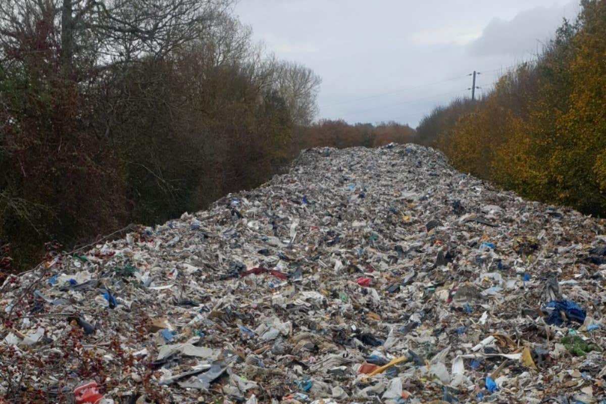 Liberal Democrat MP Calum Miller said the fly tip in Kidlington, Oxfordshire, had reached about 150 metres long, and 10 metres wide