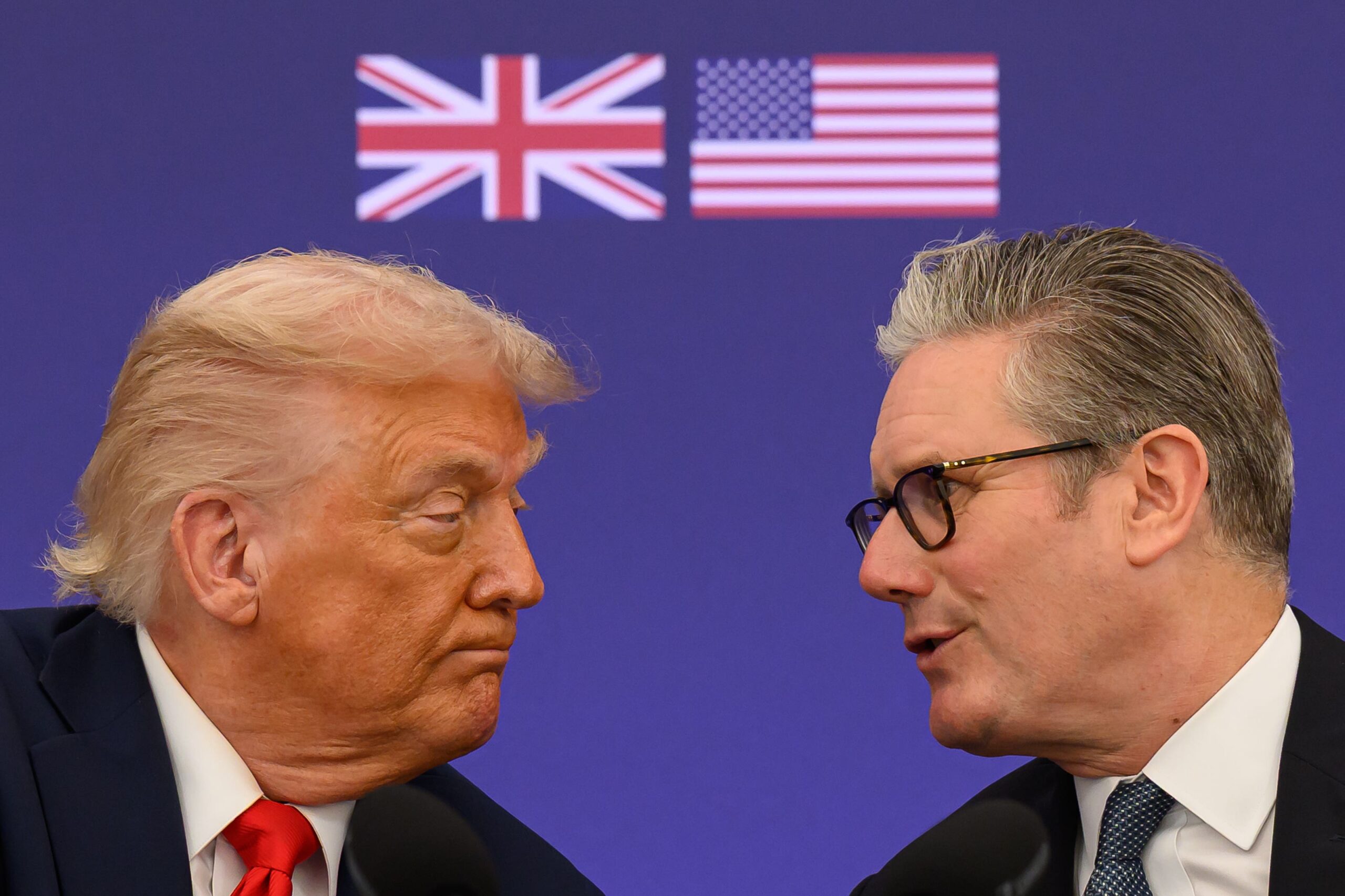 US President Donald Trump and Prime Minister Sir Keir Starmer (Leon Neal/PA)