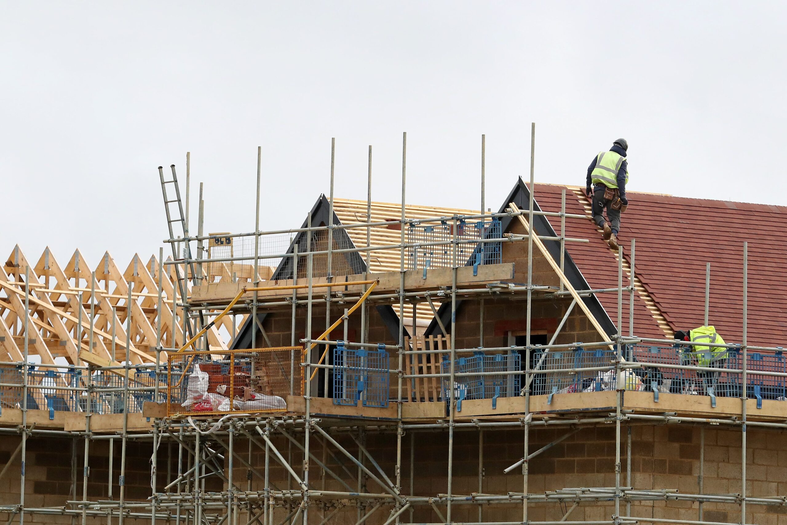 Labour has pledged to build 1.5 million homes by the next election, but will need to increase the pace of building if it is to meet its target (Gareth Fuller/PA)