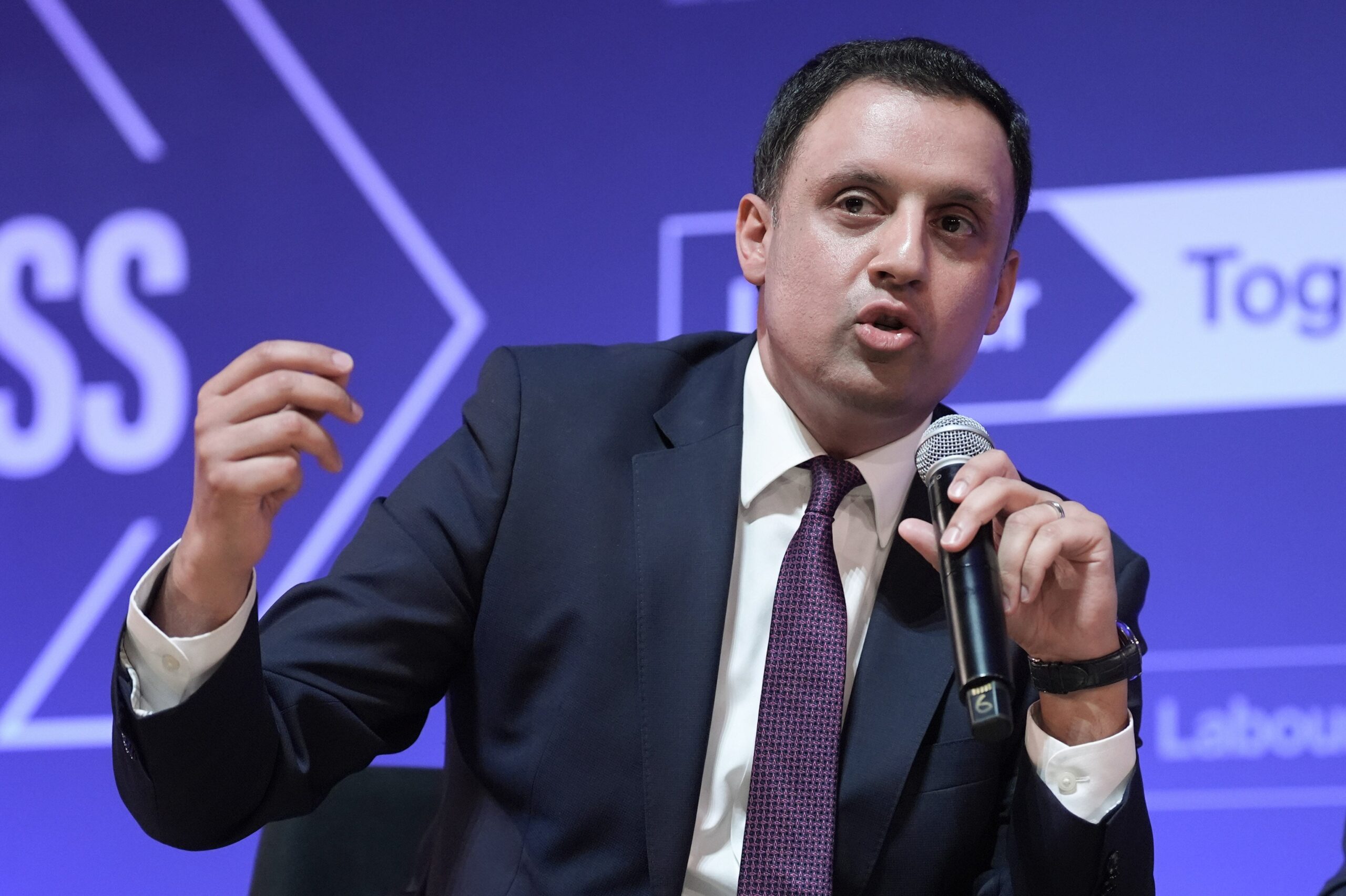 Anas Sarwar accompanied John Swinney on Saturday (PA)