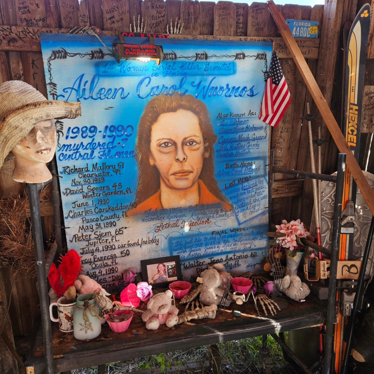 Aileen Wuornos was arrested at The Last Resort biker bar in Port Orange, Florida in January 1991