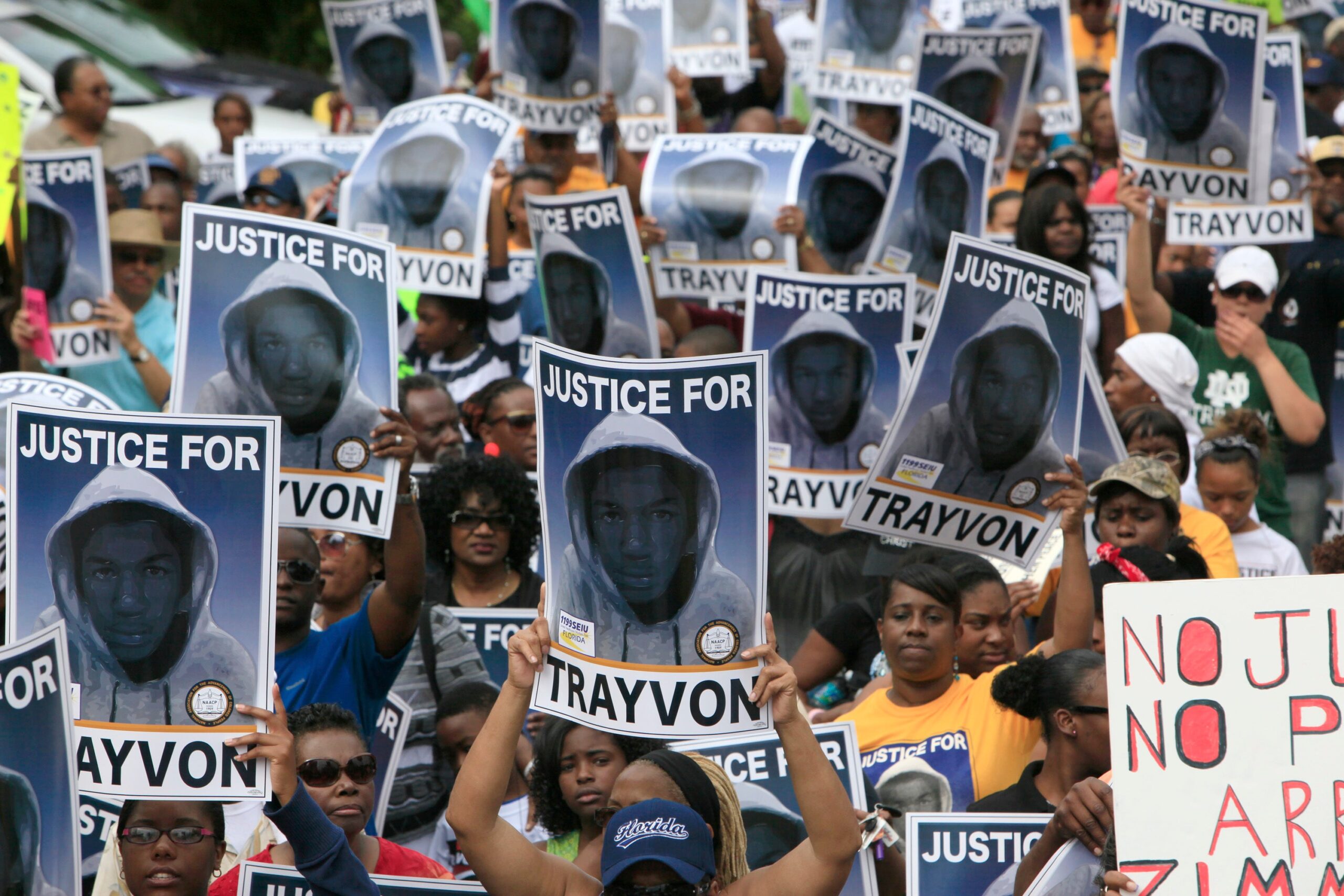 Justice for Trayvon protest years after his death