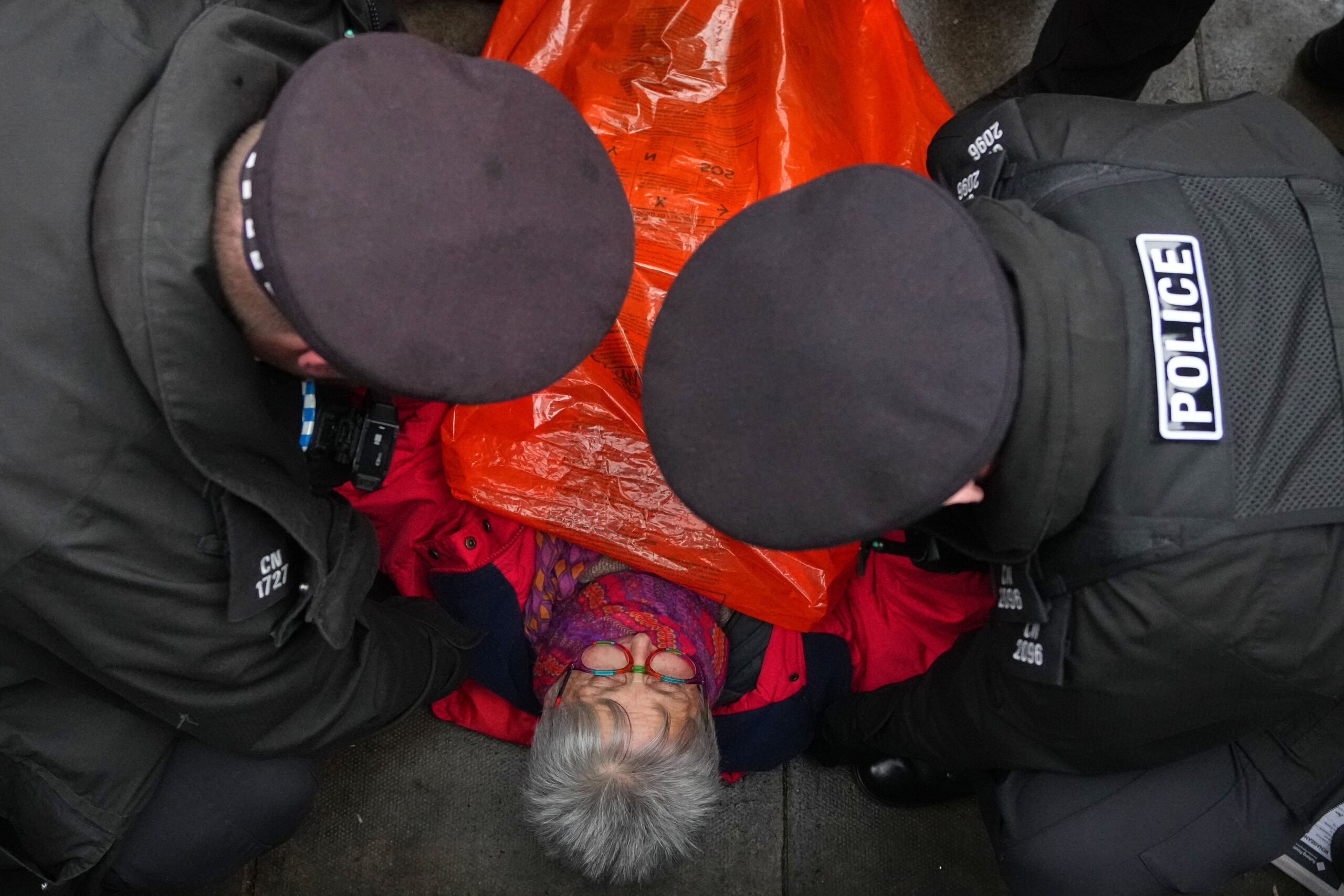 Protesters are calling for the terror label to be lifted