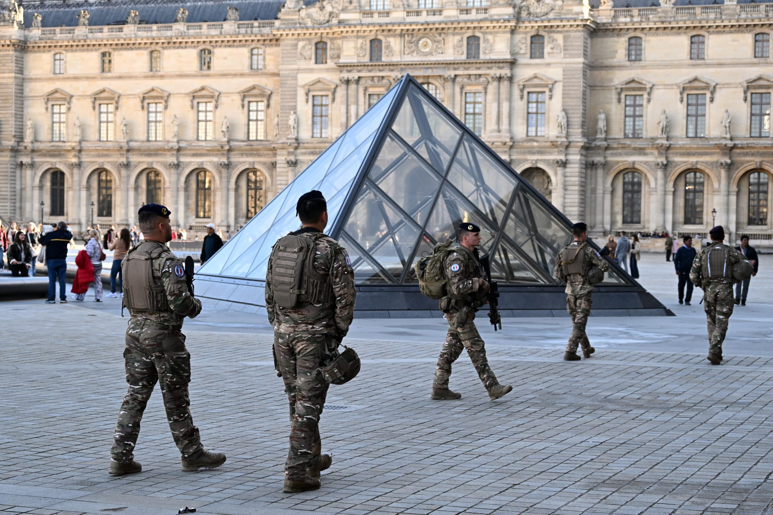 The man is among four people suspected of stealing the Crown Jewels from the Louvre