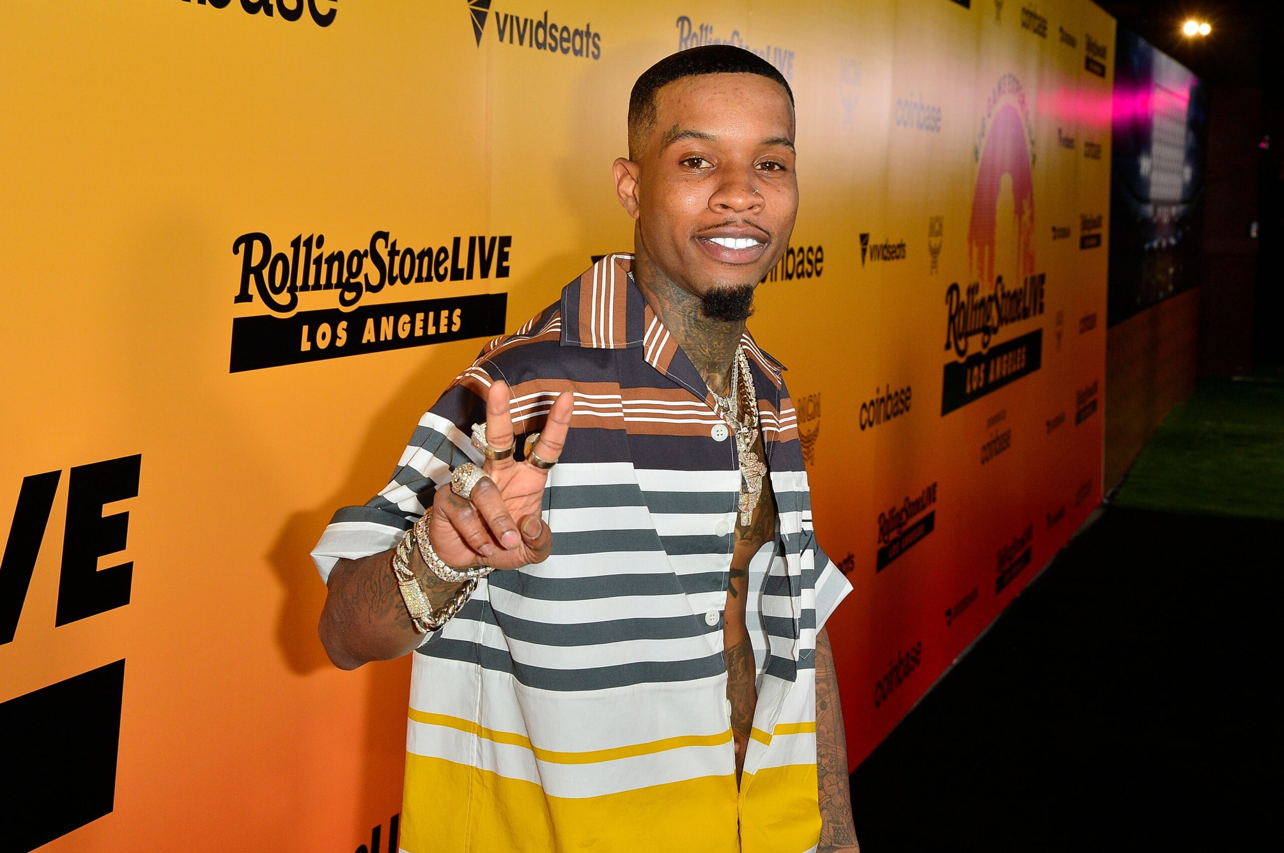 Tory Lanez attends the Rolling Stone Live Big Game Experience at Academy LA on February 13, 2022 in Los Angeles