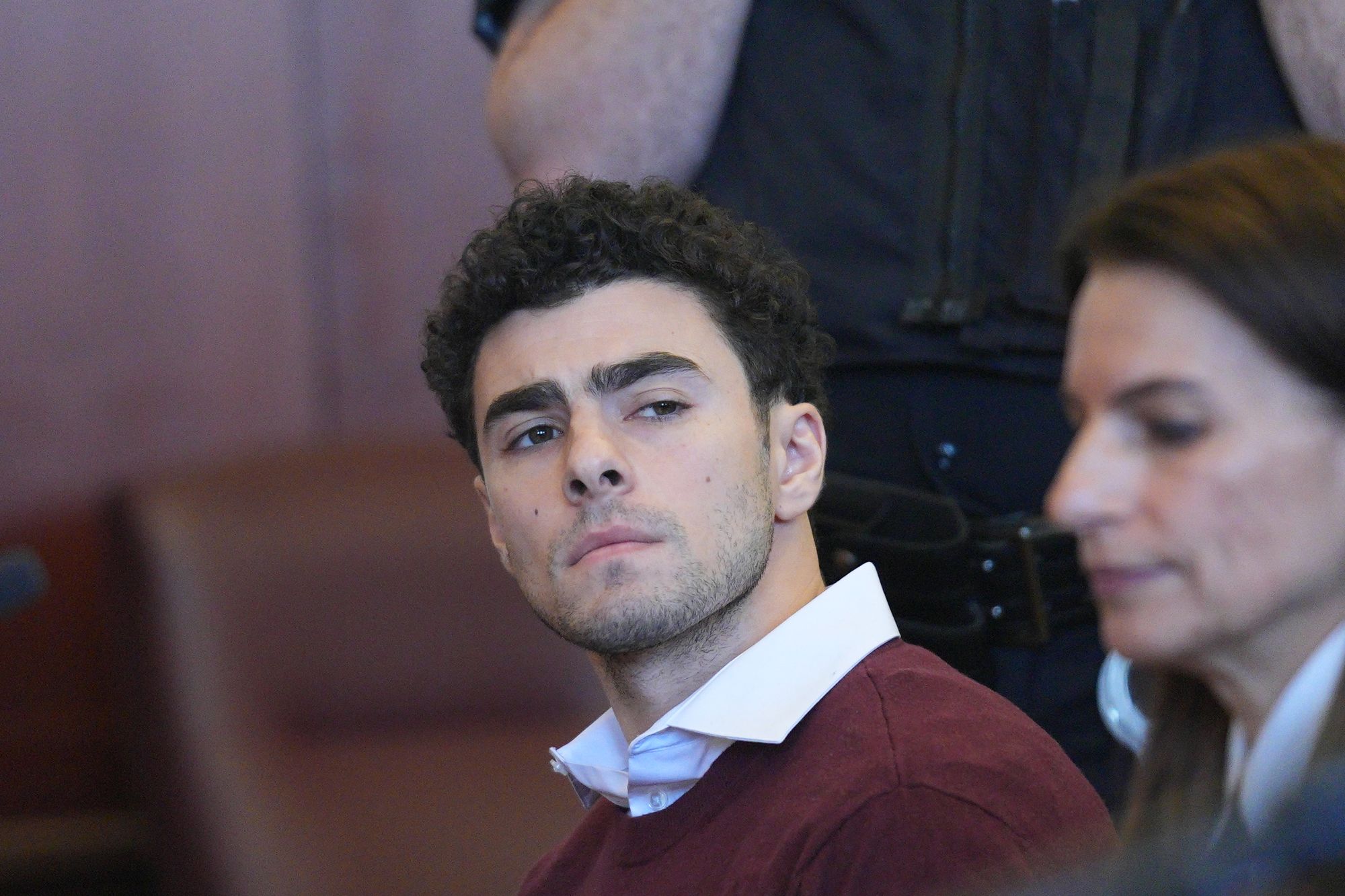 Luigi Mangione appears for his arraignment at Manhattan Criminal Court on December 23, 2024 in New York City