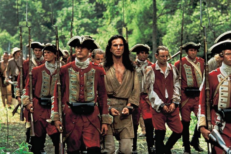 Daniel Day-Lewis(c), as Hawkeye in the film...'LAST OF THE MOHICANS' (1992) ND07THU-FILM.jpg