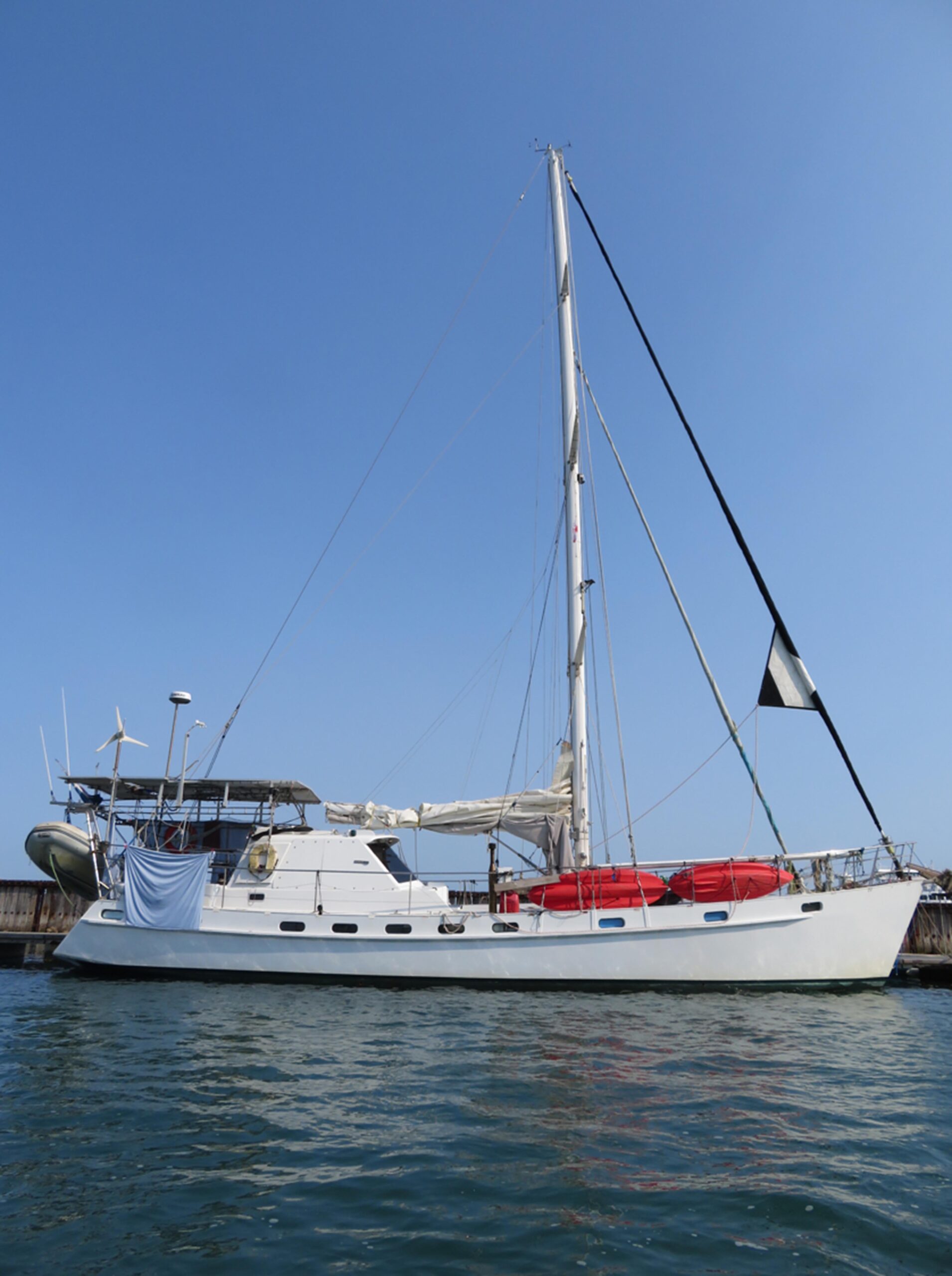 Lyall Babington had been living aboard Mollie for three years