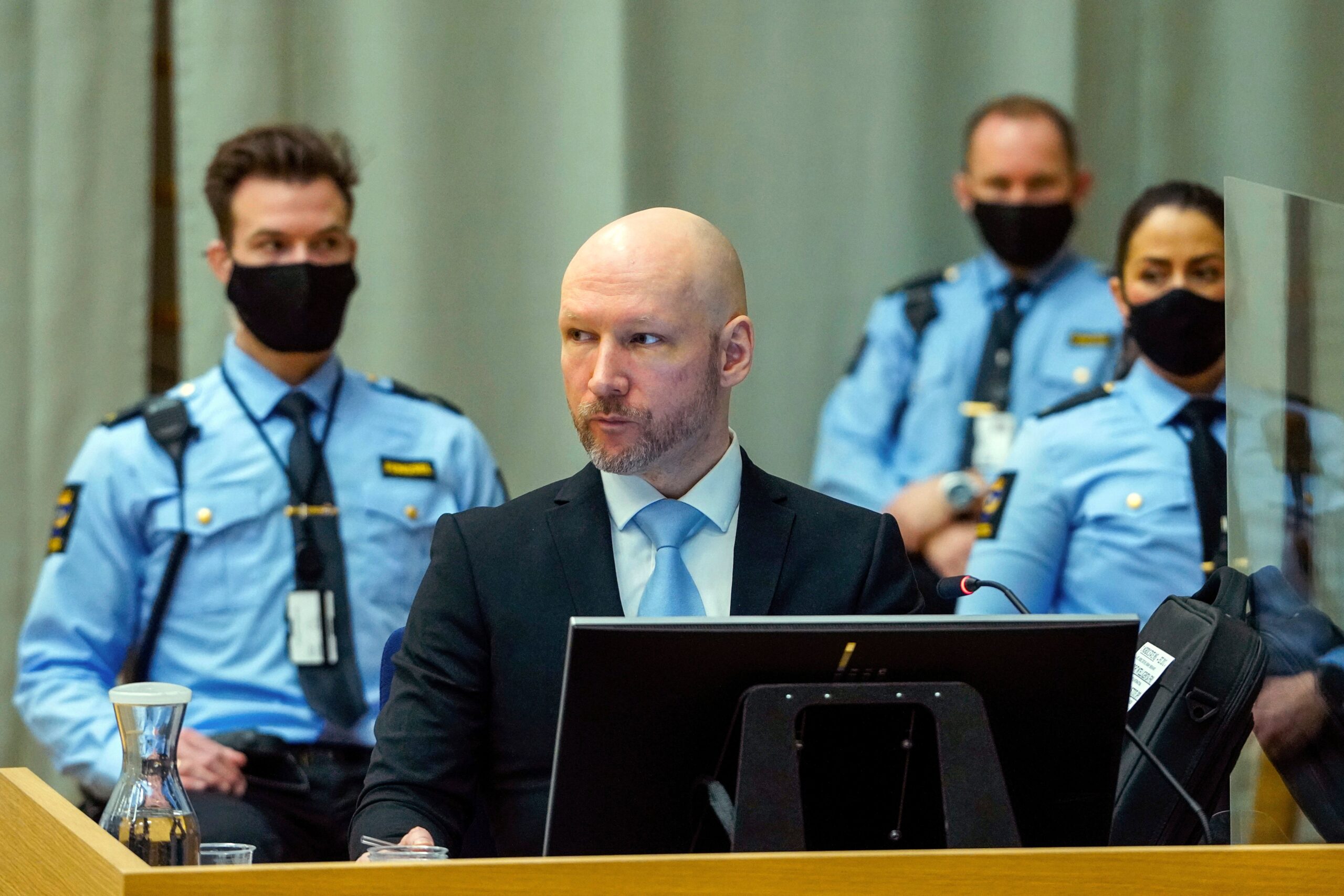Rex Clark allegedly shared videos that glorified right-wing terrorist Anders Breivik, pictured
