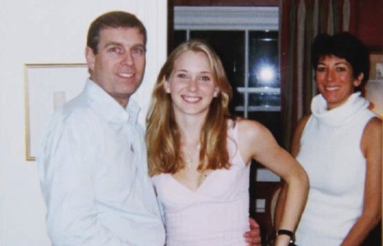 The Duke of York, Virginia Giuffre, and Ghislaine Maxwell. (Photo: US Department of Justice/PA Wire)