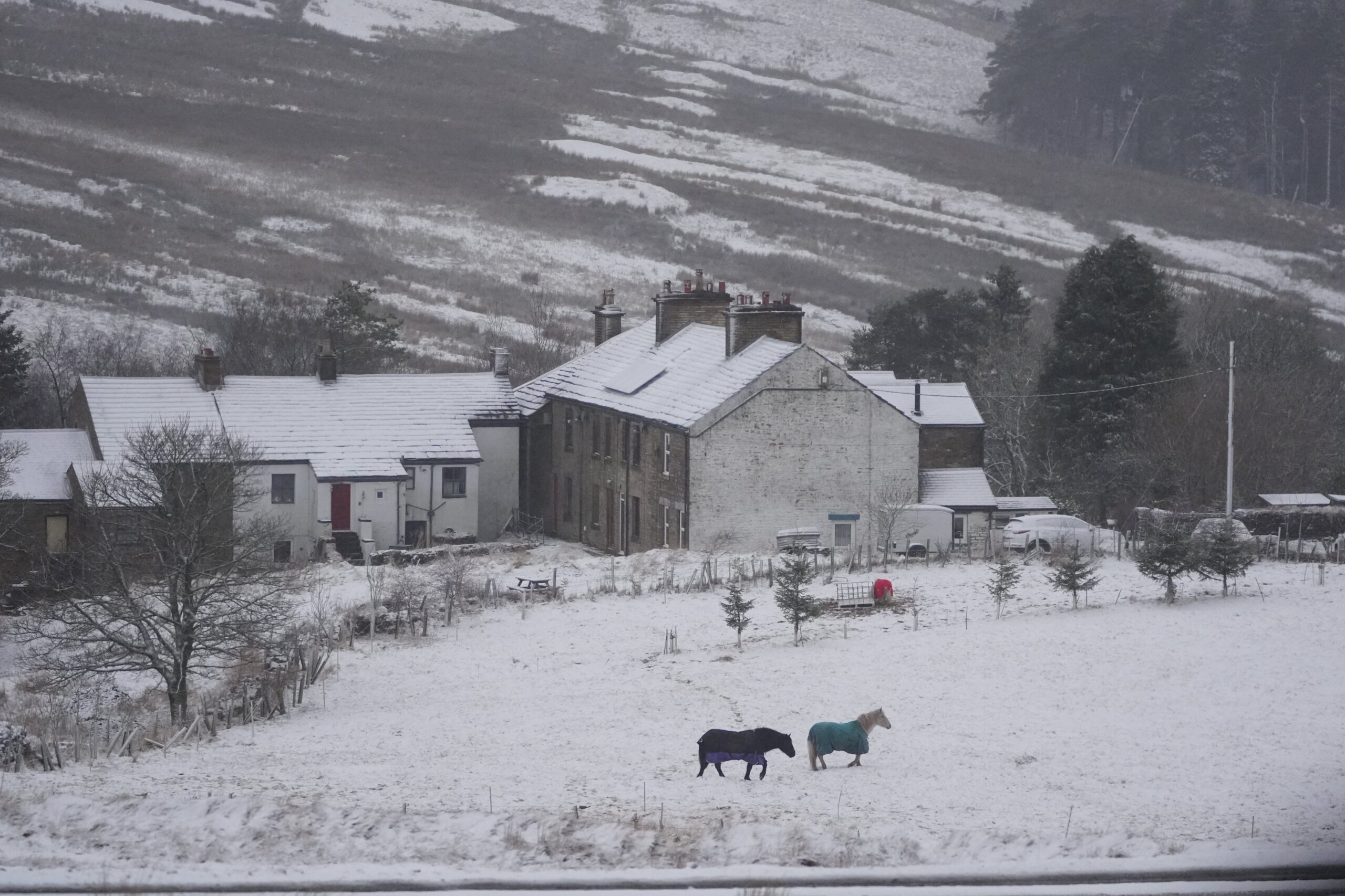 Hill snow is expected for parts of the UK on Tuesday and Wednesday