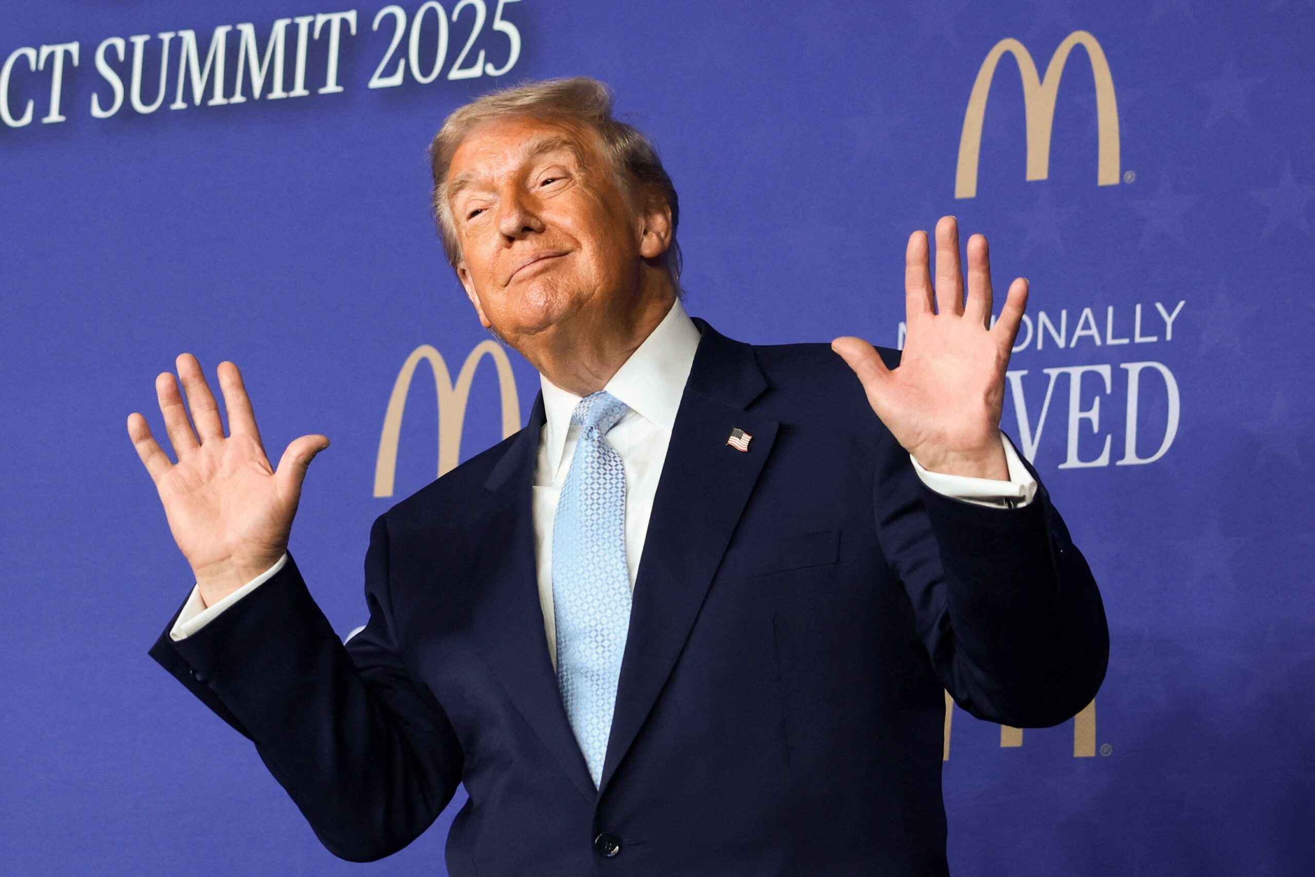 The President appeared at the McDonald's Impact Summit in Washington D.C. on Monday to insist that the economy is totally fine, and in fact better than ever