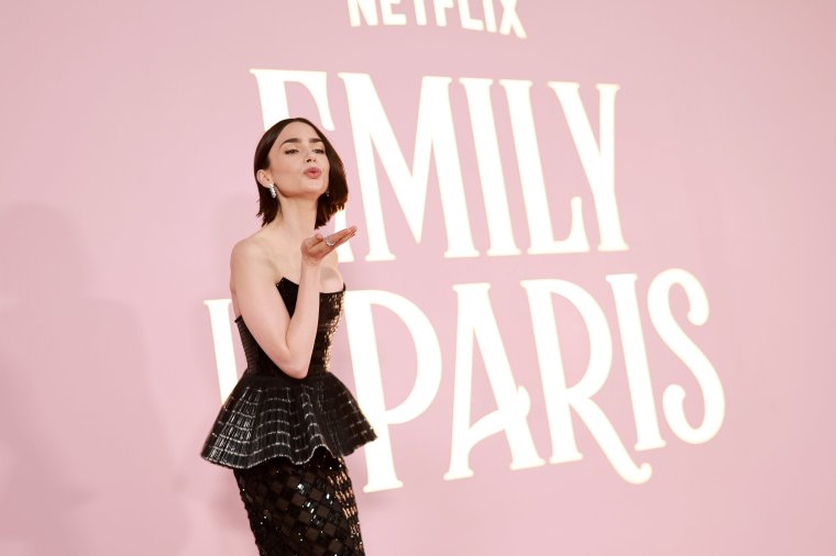 LOS ANGELES, CALIFORNIA - AUGUST 14: Lily Collins attends the Emily In Paris Season 4 Part 1 LA Premiere at The Egyptian Theatre Hollywood on August 14, 2024 in Los Angeles, California. (Photo by Matt Winkelmeyer/Getty Images for Netflix)