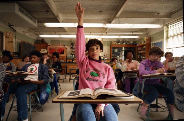 Priah Ferguson at Erica Sinclair in series five of 'Stranger Things' (Photo: Andrew Cooper/Netflix)