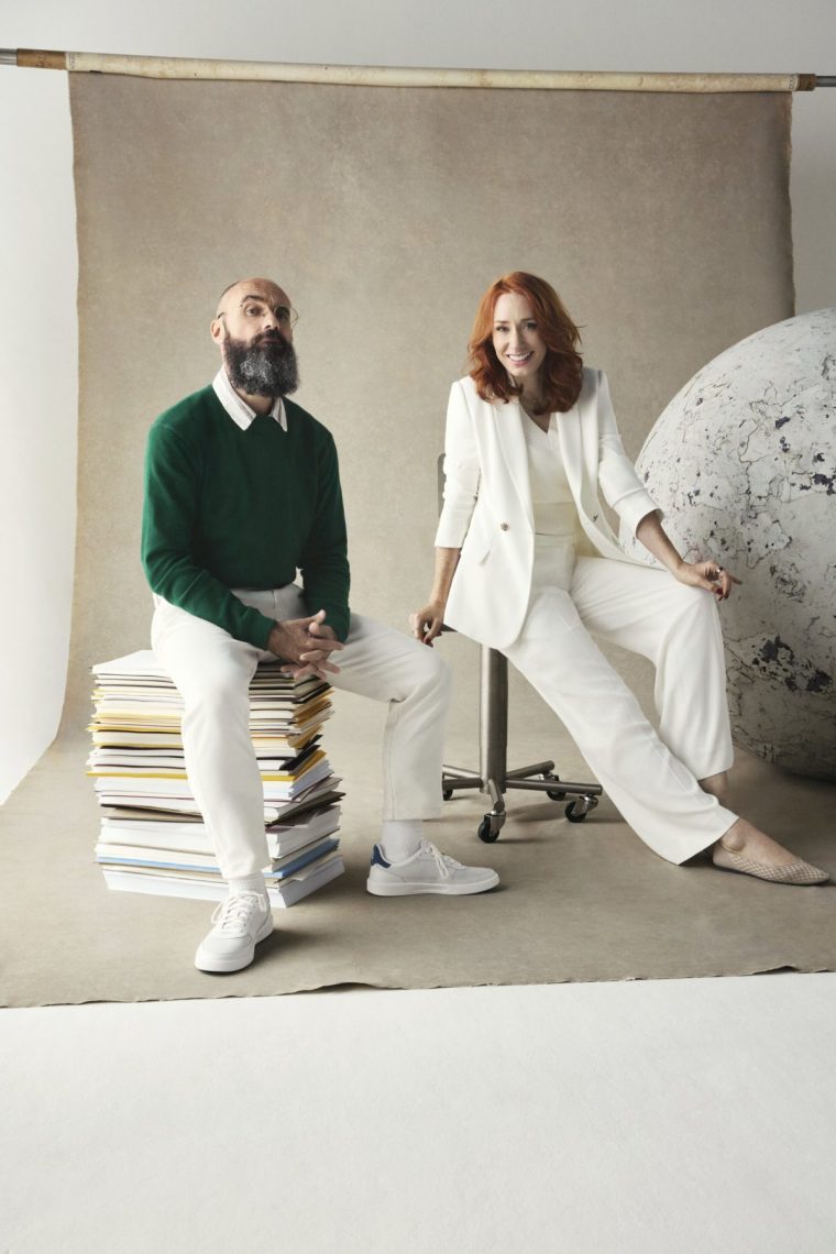 Hannah Fry & Vsauce (Michael Stevens) The Rest Is Science Credit: Goalhanger / Jessica Eliza-Ross Provided by andy@goalhanger.com