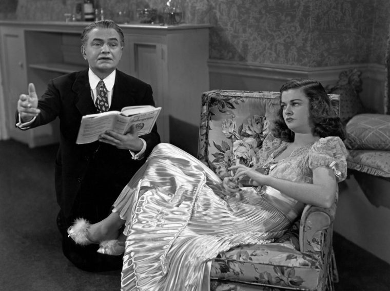 Kino. Scarlet Street, aka: Stra??e der Versuchung, USA, 1945, Regie: Fritz Lang, Darsteller: Edward G. Robinson, Joan Bennett. (Photo by FilmPublicityArchive/United Archives via Getty Images)