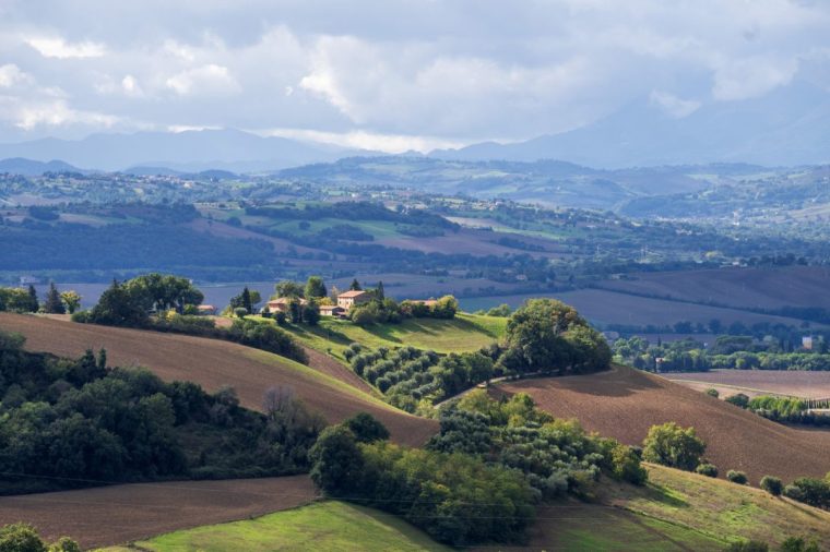 View from Contrada Lornano Street, Macerata, Marche, Italy, Europe. (Photo by: Mauro Flamini/REDA/Universal Images Group via Getty Images)