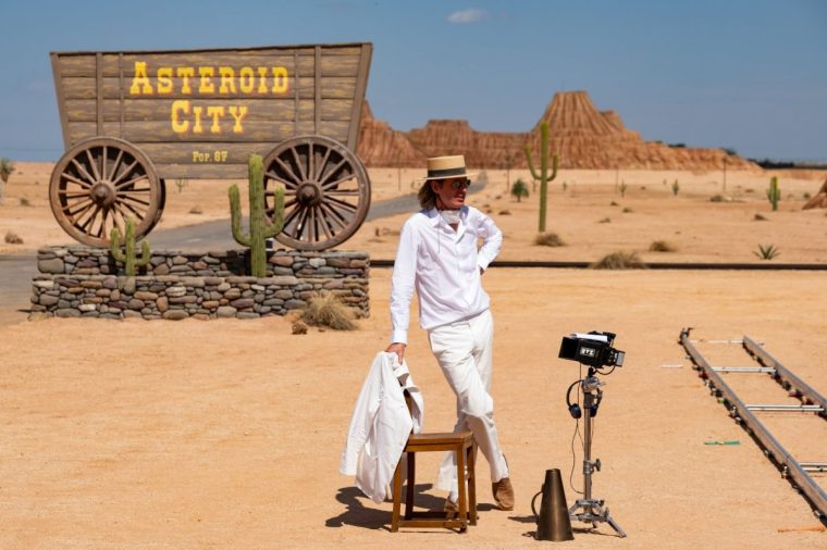 Writer/director Wes Anderson on the set of ASTEROID CITY, a Focus Features release. Credit: Courtesy of Roger Do Minh/Pop. 87 Productions/Focus Features Image supplied by Press