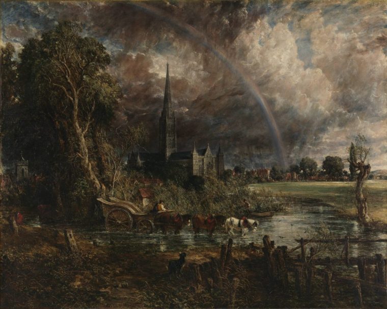 8. John Constable, Salisbury Cathedral from the Meadows, c. 1829. Image courtesy of Tate Turner and Constable 27 November 2025?12 April 2026 | Tate Britain NOTE: Reproductions are not cropped, overprinted, tinted or subject to any form of derogatory treatment without the prior approval of the copyright owner Image supplied by Press Office