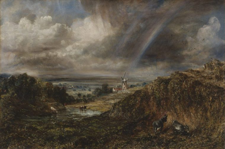 11. John Constable, Hampstead Heath with a Rainbow, 1836. Image courtesy of Tate. Turner and Constable 27 November 2025?12 April 2026 | Tate Britain NOTE: Reproductions are not cropped, overprinted, tinted or subject to any form of derogatory treatment without the prior approval of the copyright owner Image supplied by Press Office