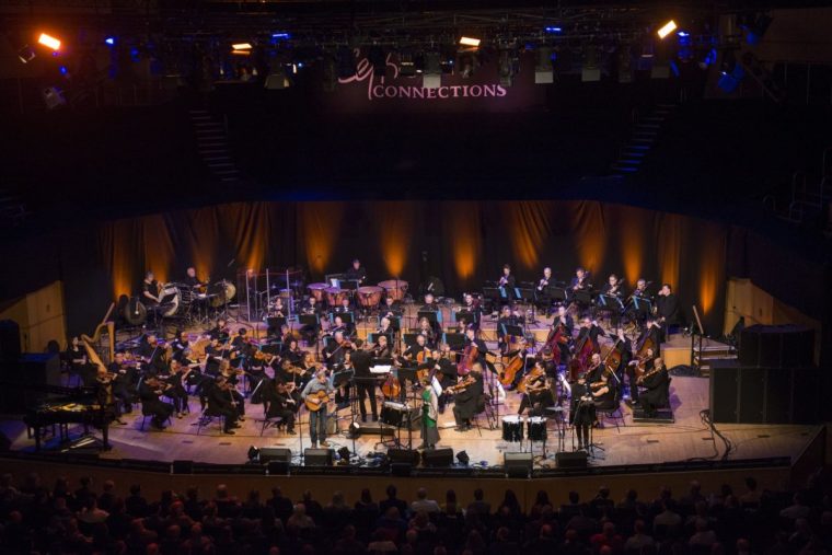GLASGOW, SCOTLAND - JANUARY 19:Karine Polwart performs with the BBC Scottish Symphony Orchestra as part of the Celtic Connections Festival at Glasgow Royal Concert Hall on January 19, 2017 in Glasgow, Scotland. (Photo by Ross Gilmore/Redferns)