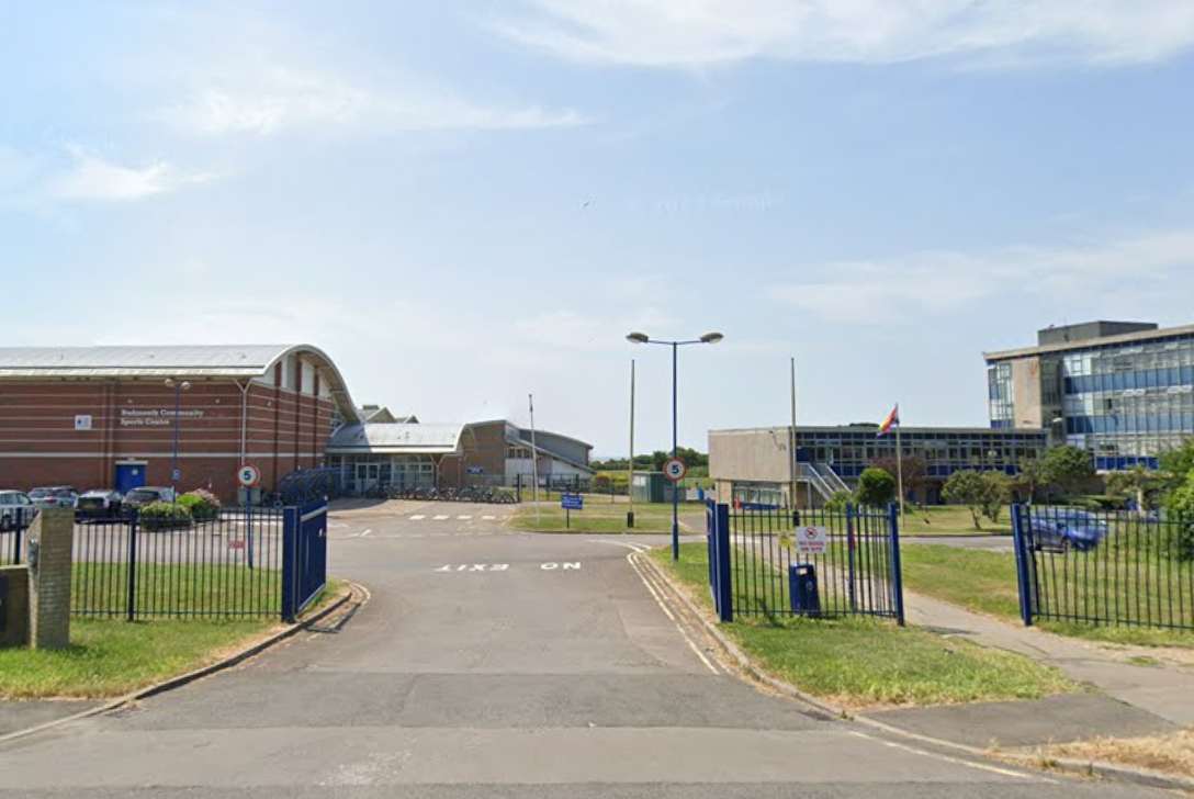 Carolyn Akers was working as a science supply teacher at Budmouth Academy in Weymouth (pictured)