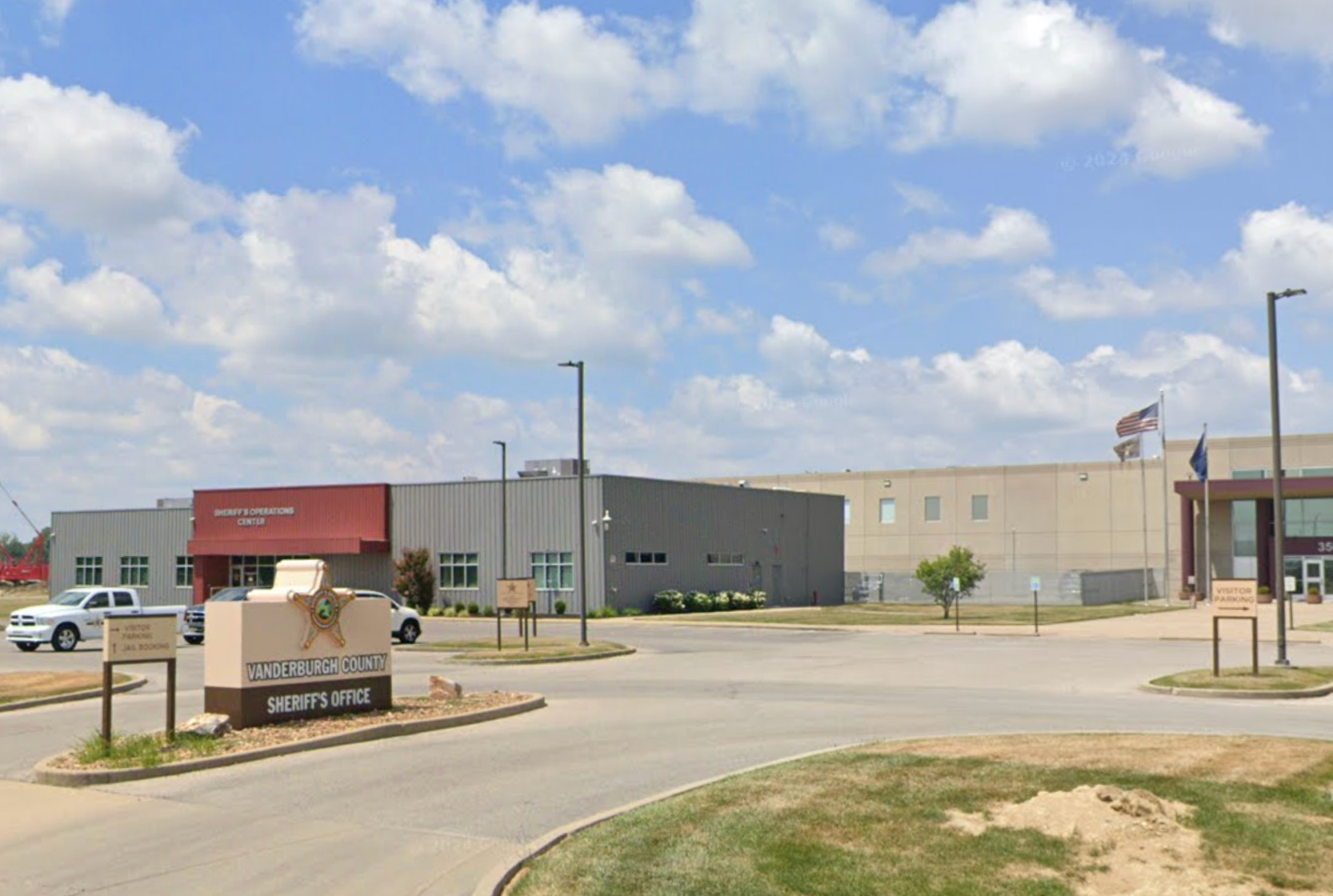 Howard has been put behind bars at Vanderburgh County Jail and awaits extradition to Florida